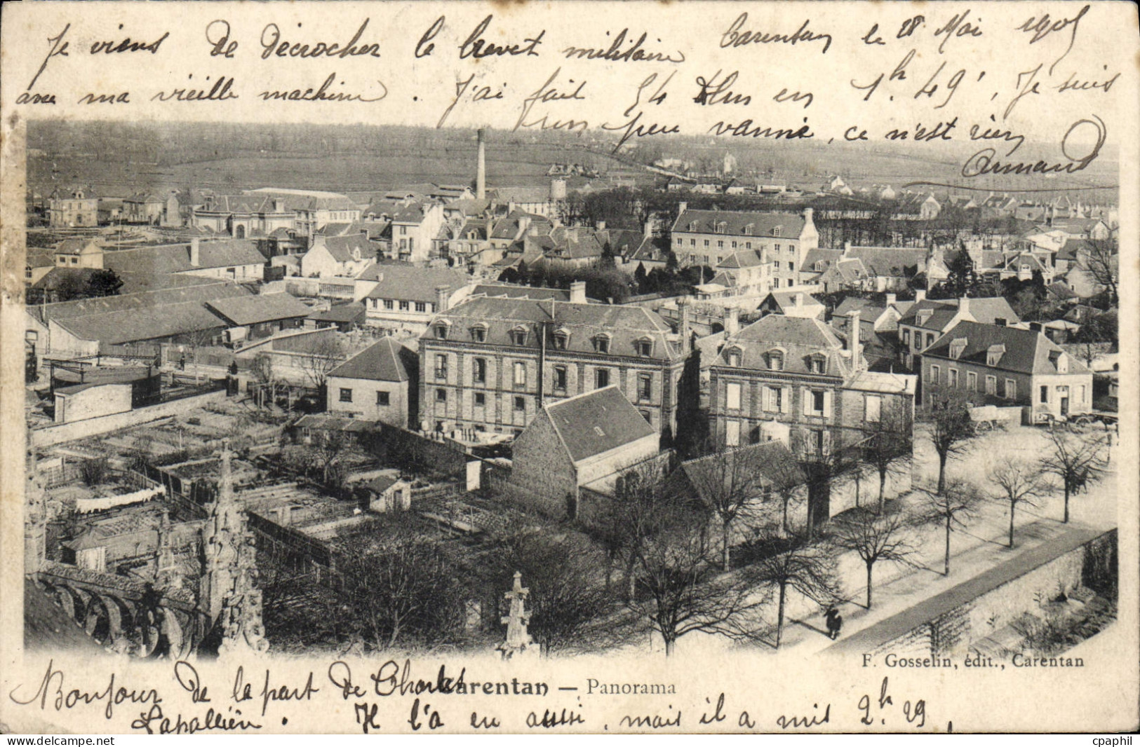 CPA Carentan Panorama