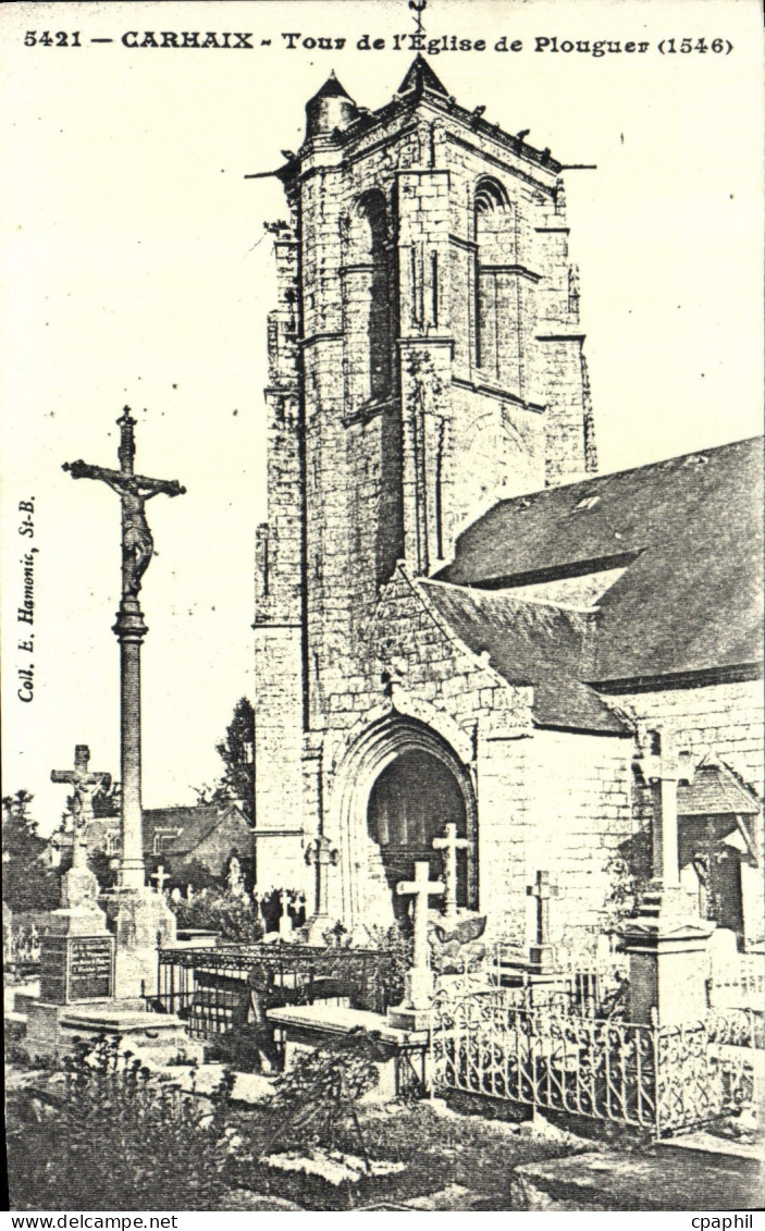 CPA Carhaix Tous de l'Eglise de Plouguer 1546