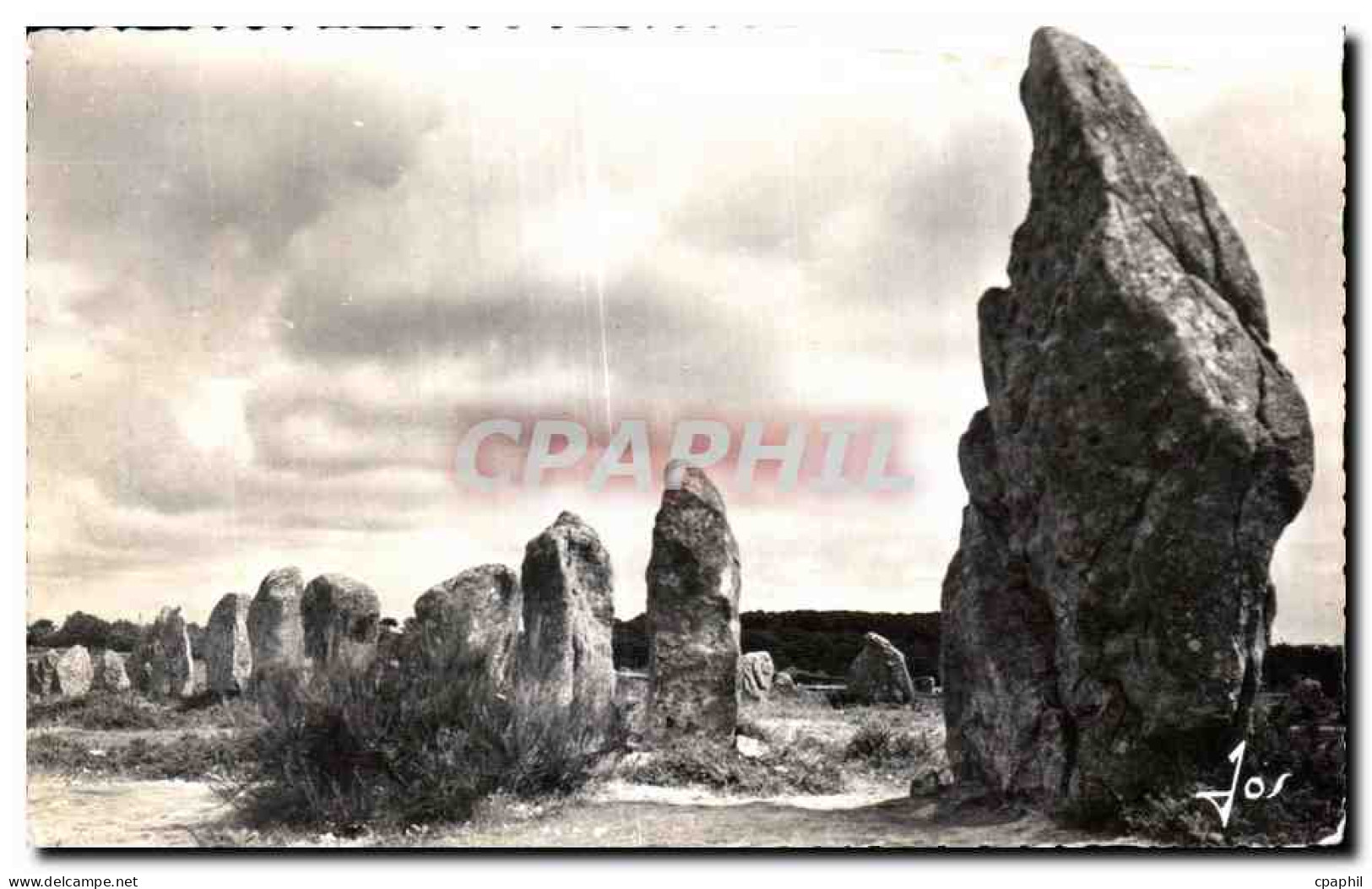 CPA Carnac Monuments megalithiques