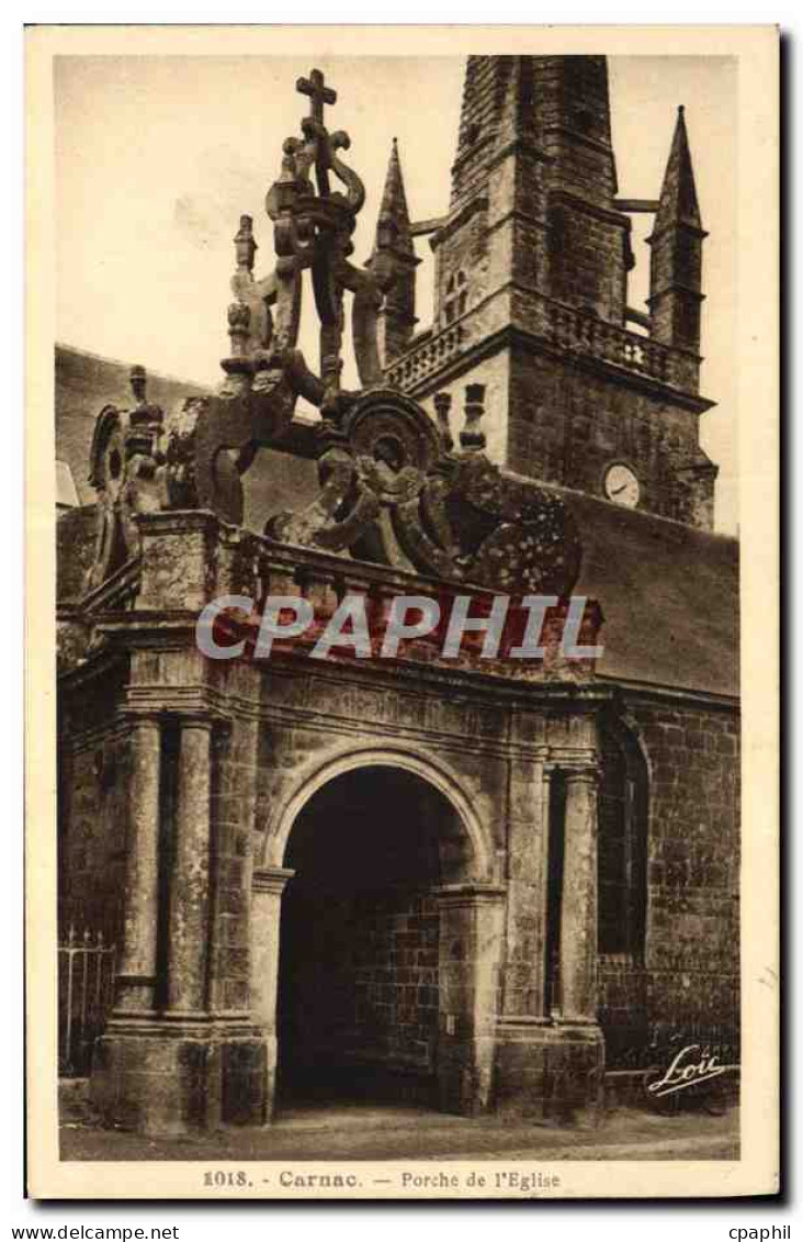 CPA Carnac Porche de L'Eglise
