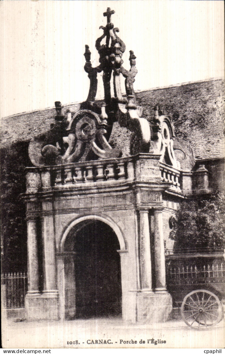 CPA Carnac Porche de l Eglise