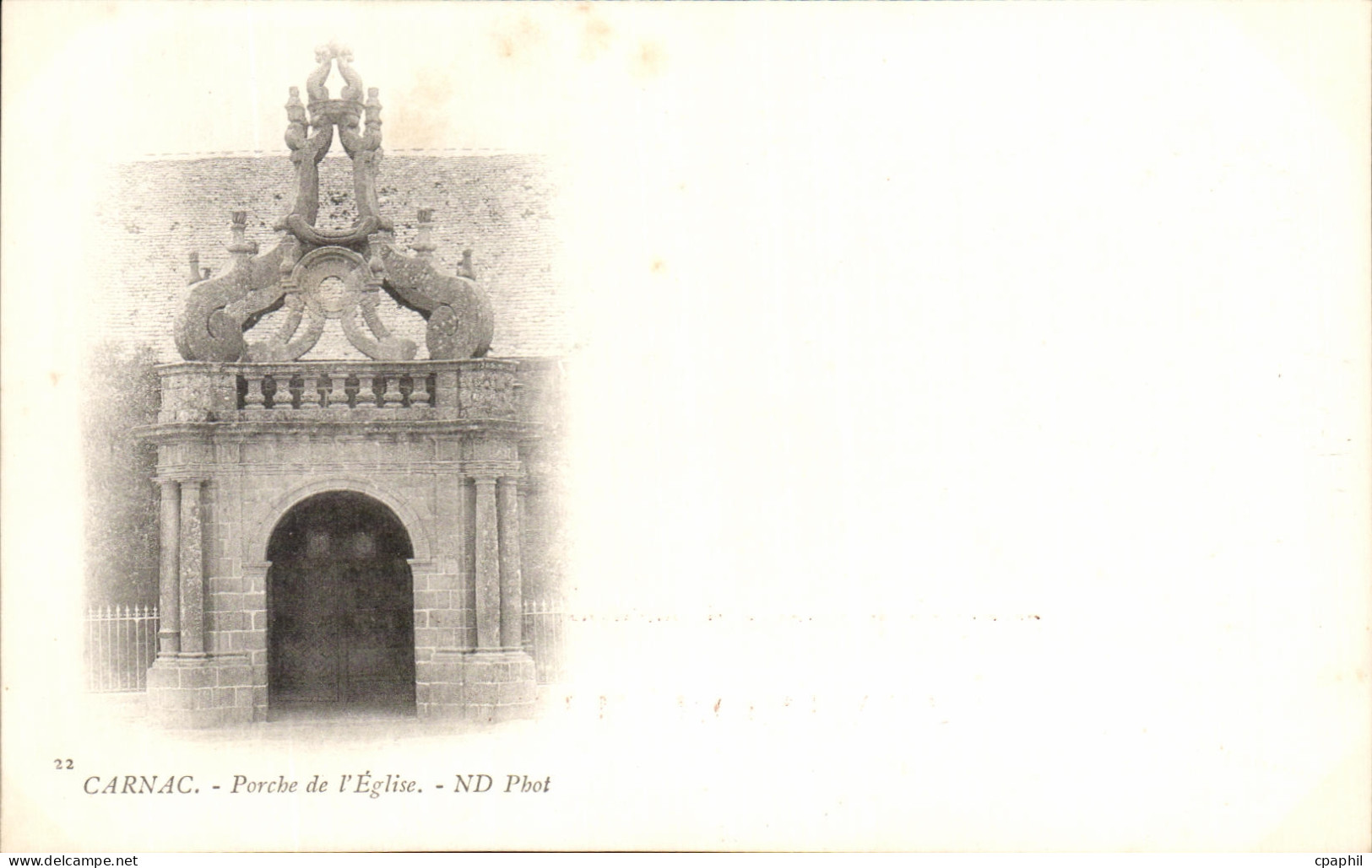CPA Carnac Porche De l'Eglise