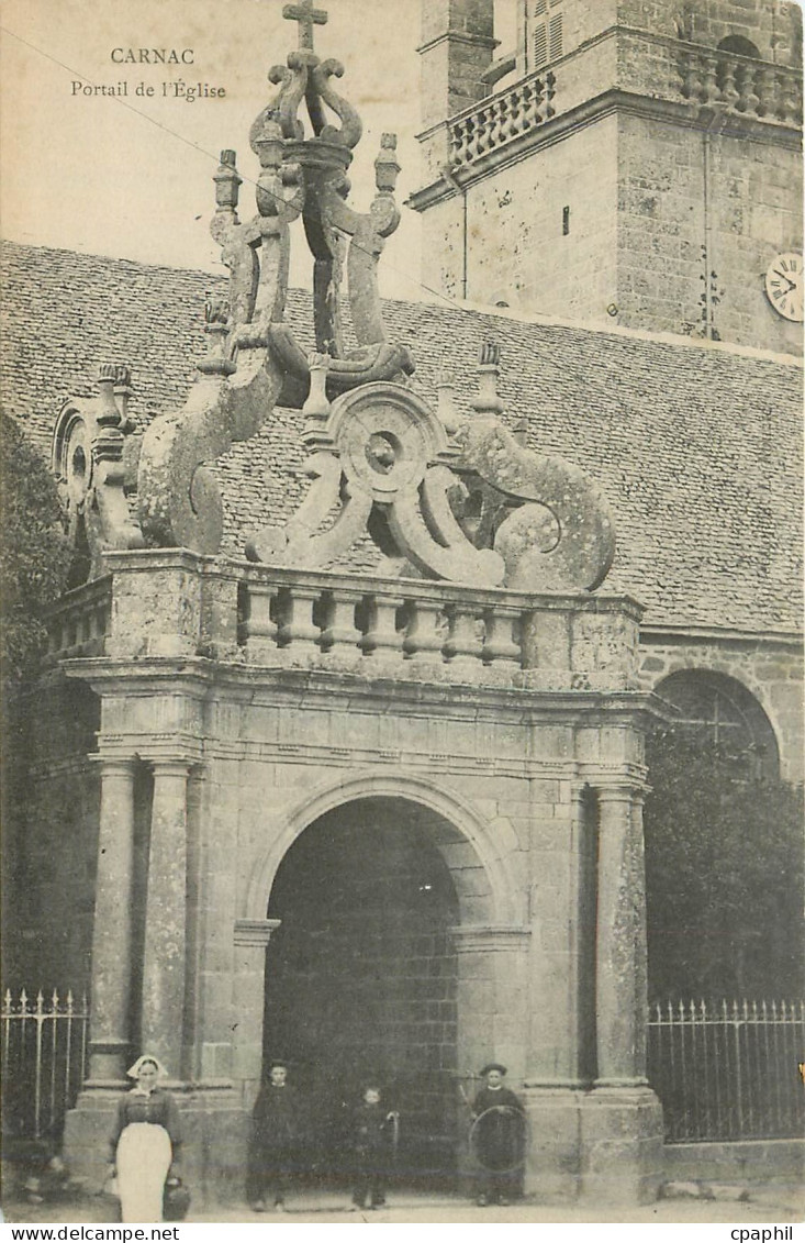 CPA Carnac Portail de l'Eglise
