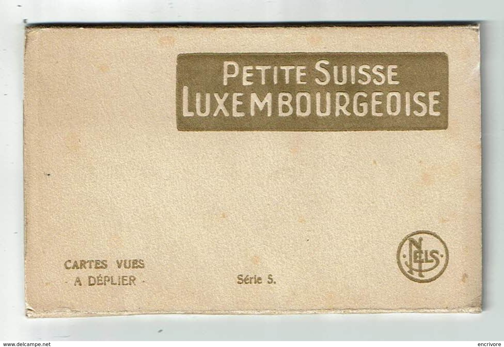 cpa carnet Petite Suisse Luxembougoise vues à déplier Album NELS série 5 schaack