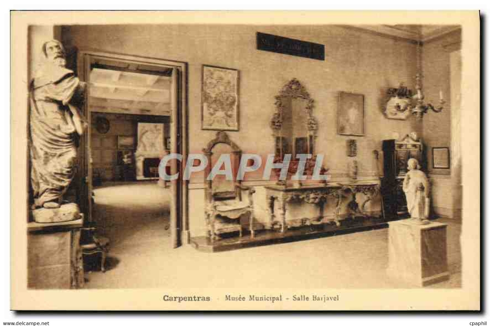 CPA Carpentras Musee Municipal salle Barjavel