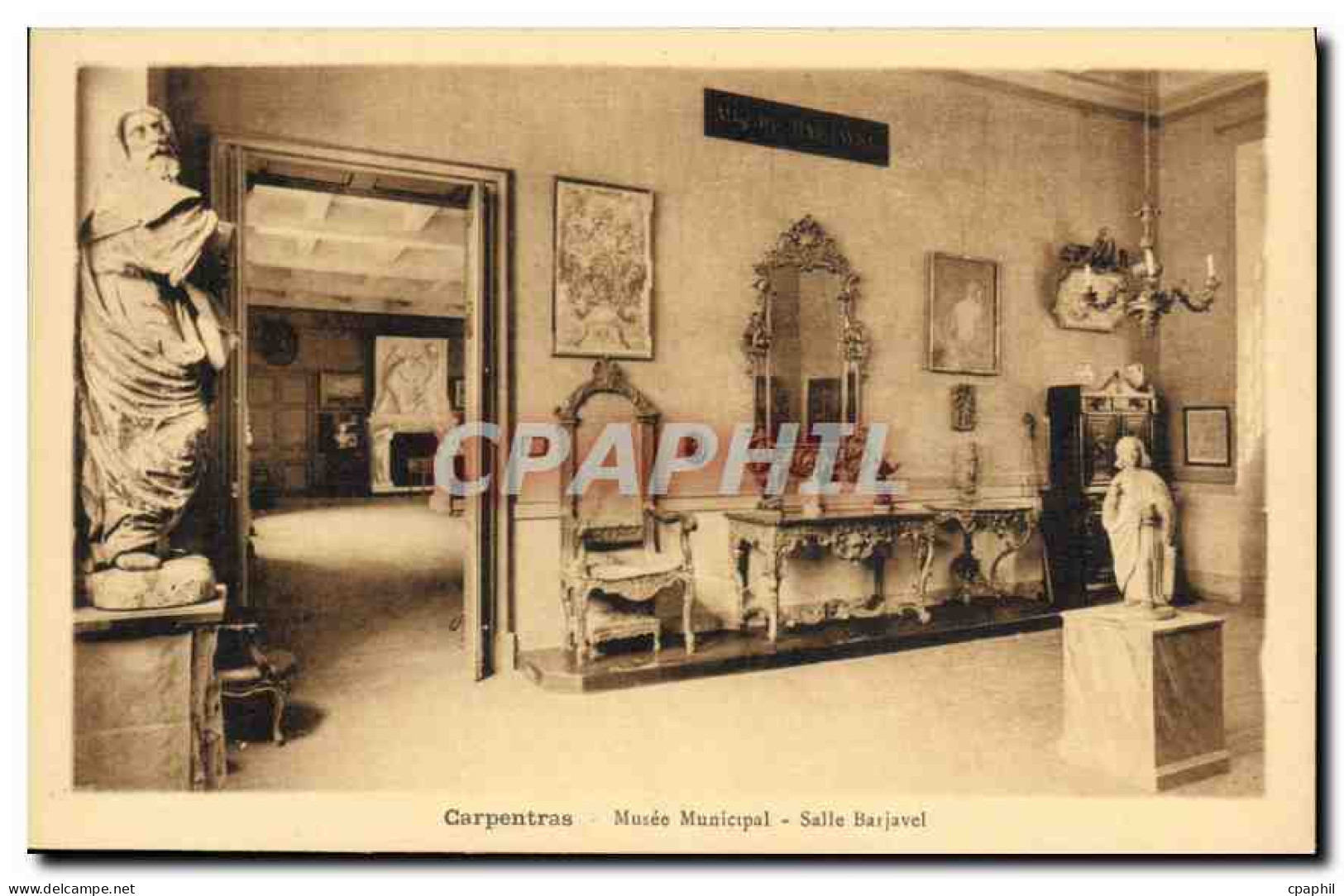 CPA Carpentras Musee Municipal salle Barjavel