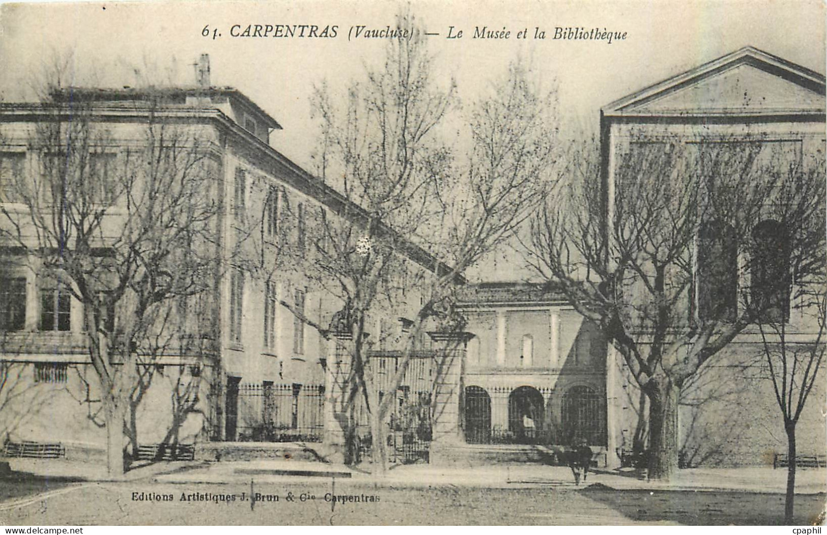 CPA Carpentras Vaucluse Le Musee et la Bibliotheque
