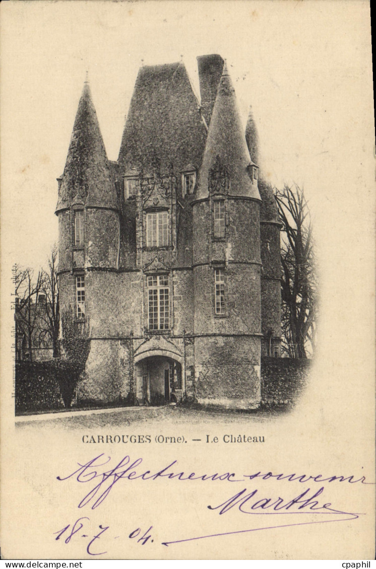 CPA Carrouges Le Chateau