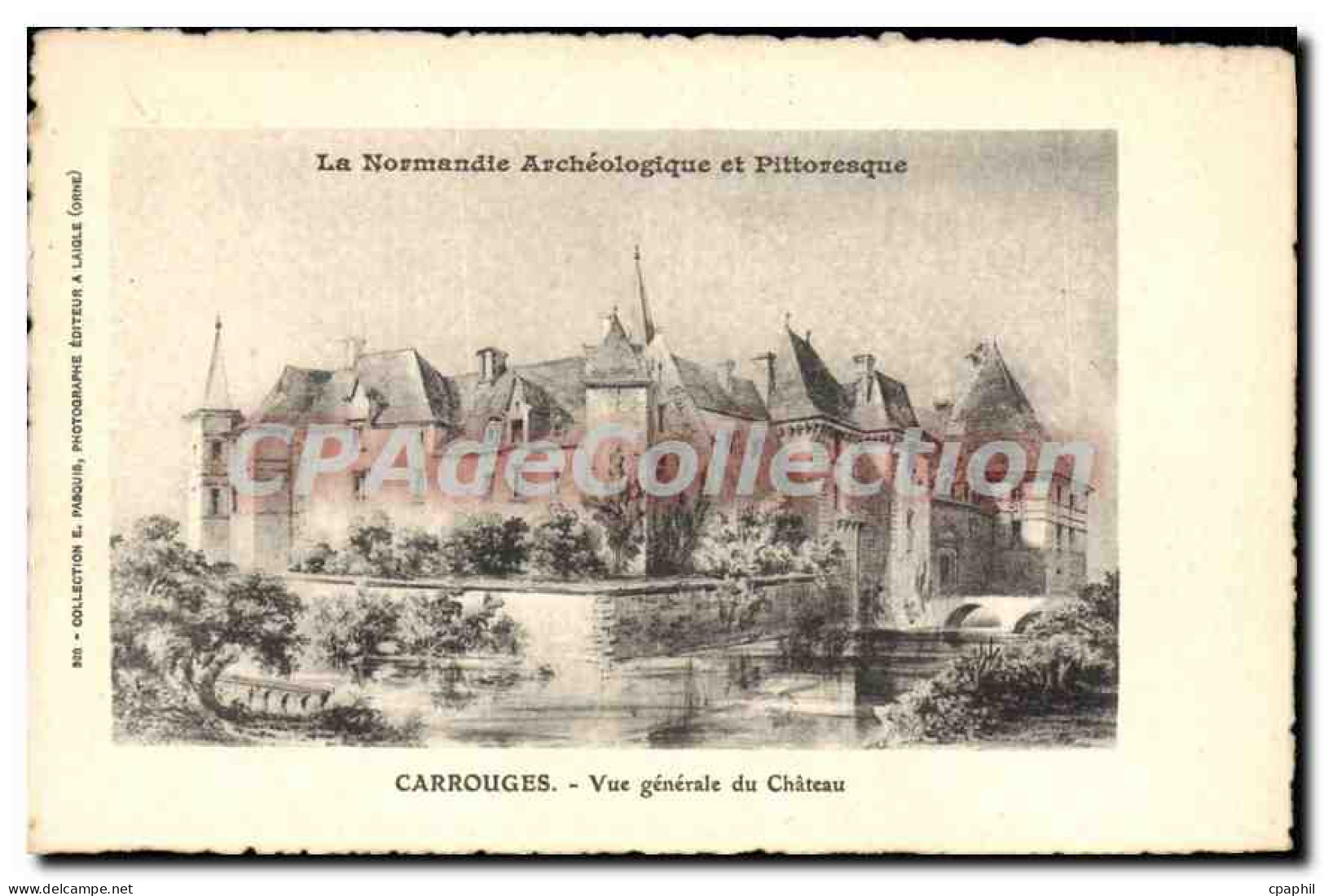 CPA Carrouges Vue Generale Du Chateau