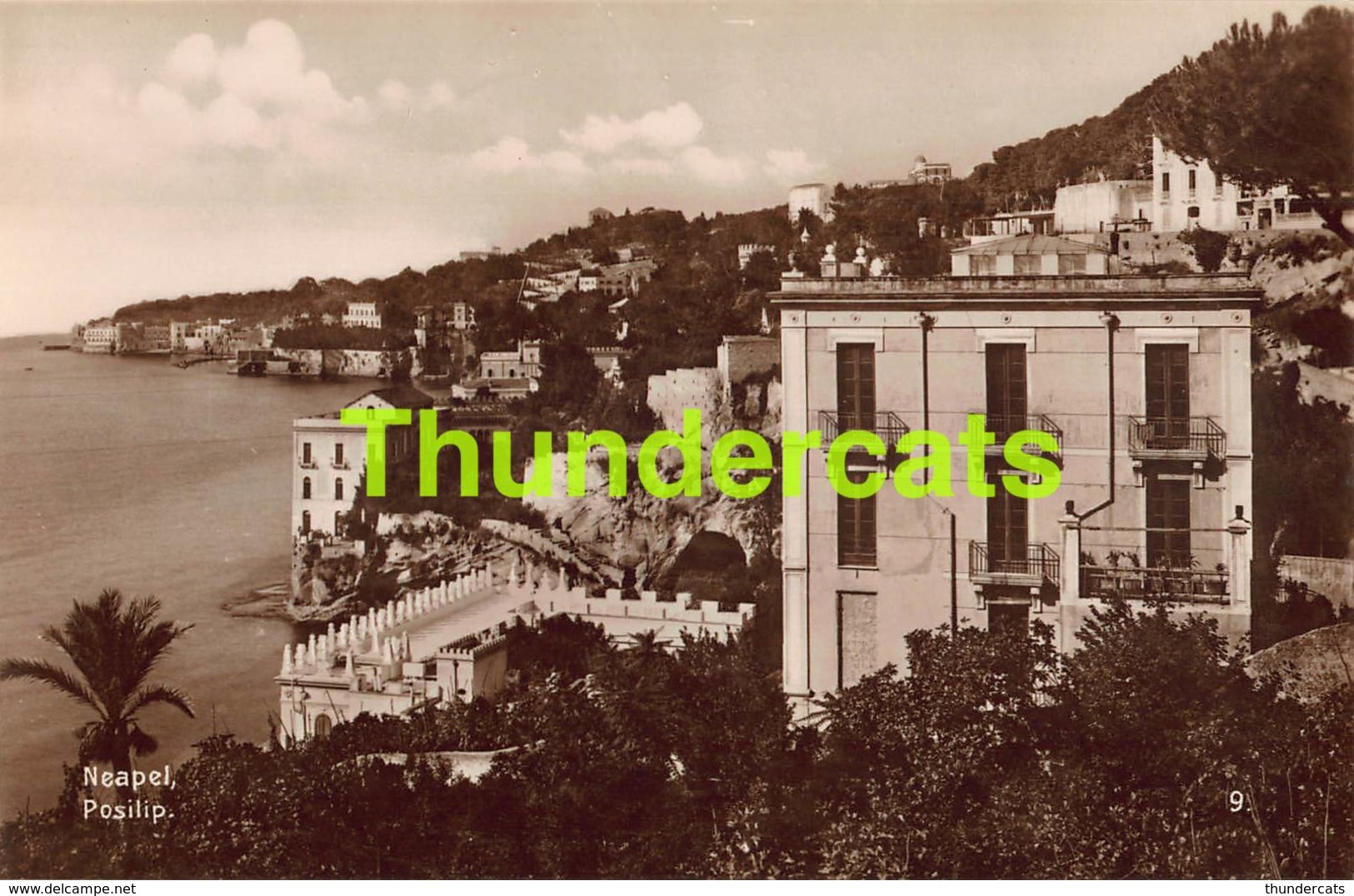 CPA CARTE DE PHOTO ITALY ITALIA NAPOLI NEAPEL NAPELS POSILIPO