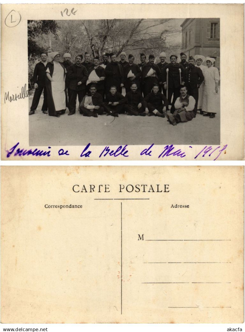 CPA carte photo MARSEILLE Souvenir de la Belle de Mai 1918 (378467)