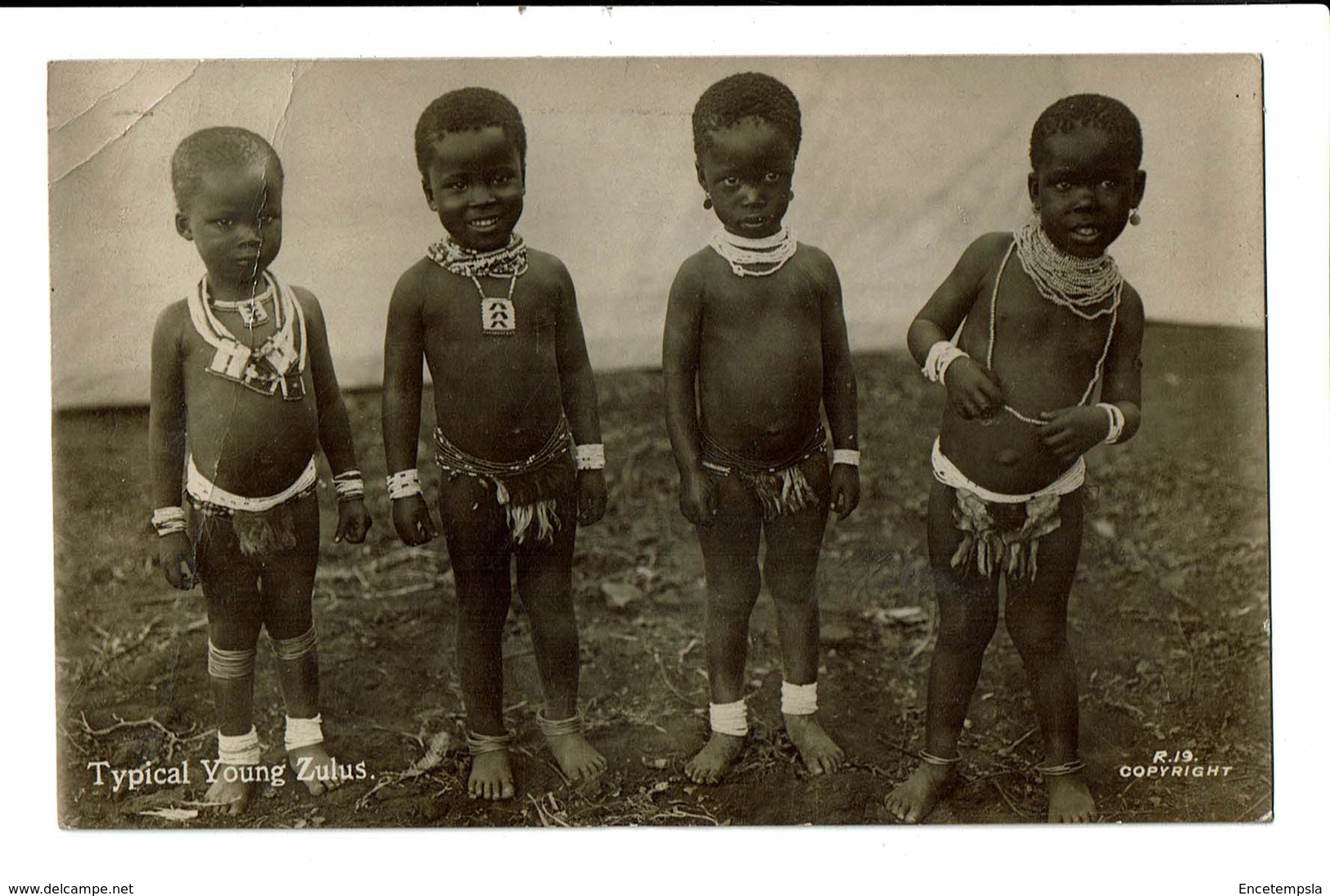 CPA - Carte Postale -Afrique du Sud - Typical young Zulus -1921-S4699