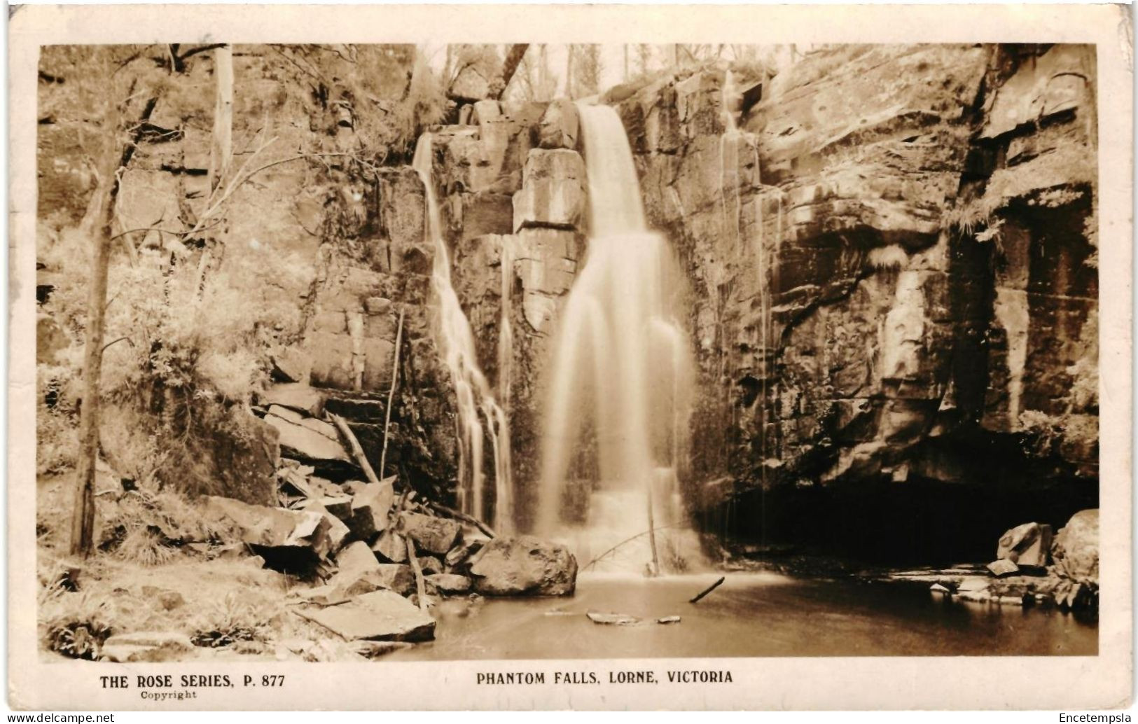 CPA Carte Postale  Australie  Lorne  Great Otway. Phantom Falls 1924 VM109159