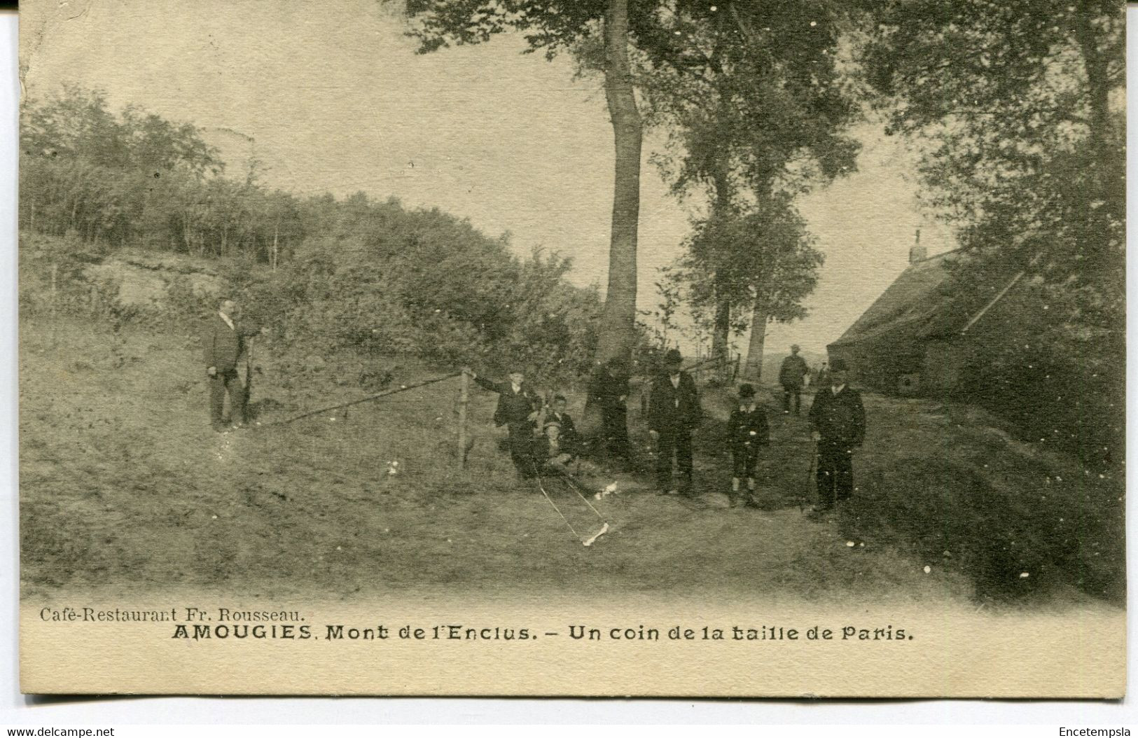 CPA - Carte postale - Belgique - Amougies - Mont de l'Enclus - Un Coin de la Taille de Paris - 1905 (AT16520)