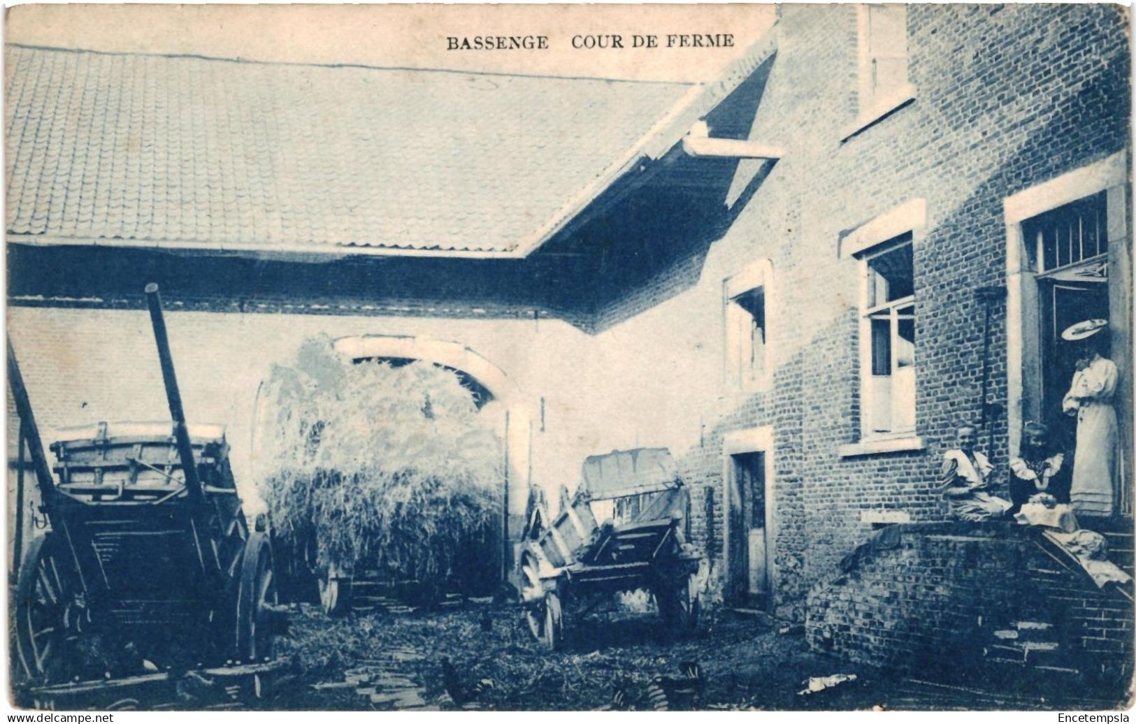 CPA  Carte Postale Belgique  Bassenge Cour de ferme 1932 VM95292ok