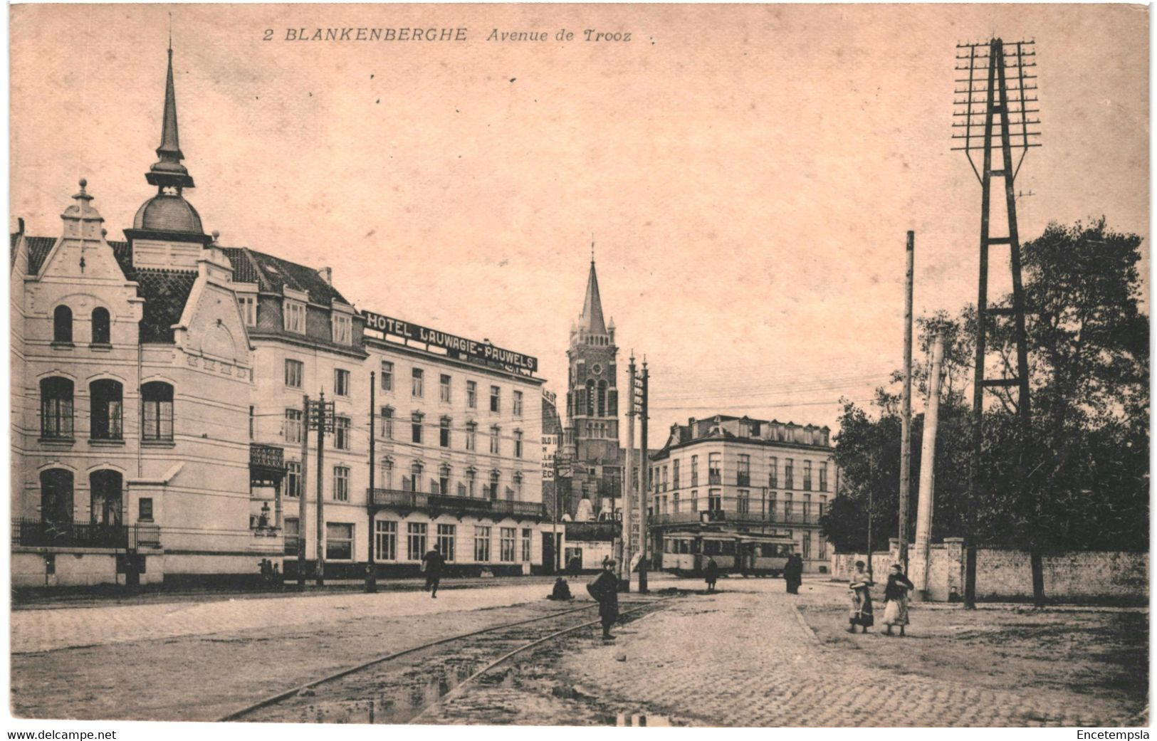 CPA  Carte Postale   Belgique Blankenberghe Avenue de Trooz 1919  VM64531
