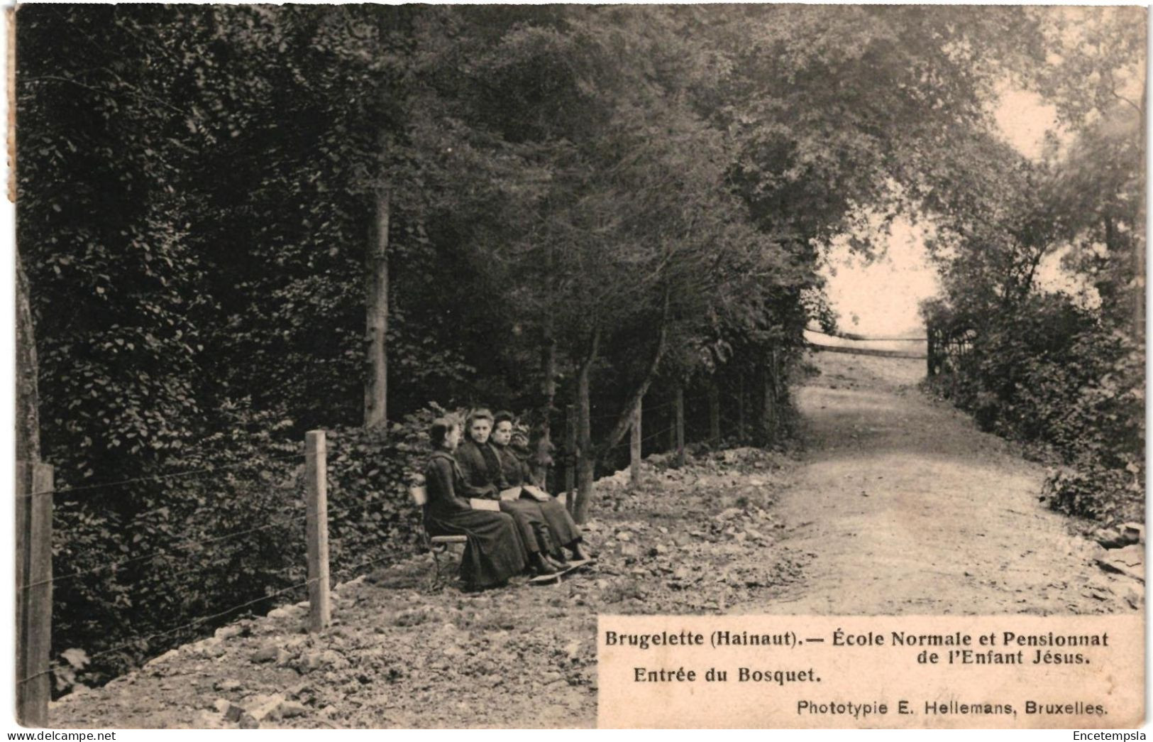 CPA Carte Postale Belgique Brugelette Ecole Normale et Pensionnat de l'enfant Jésus entrée du Bosquet VM99294