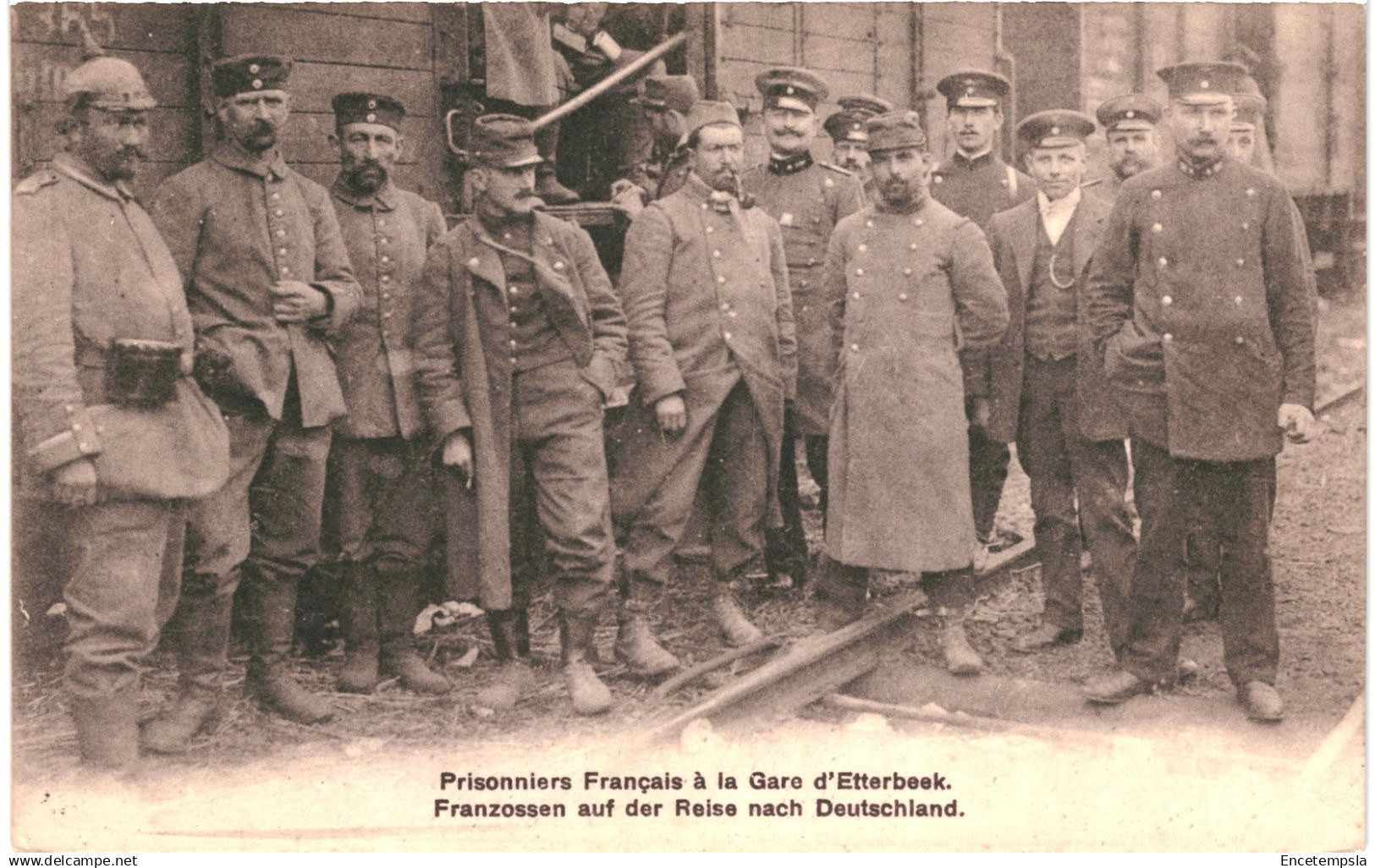 CPA Carte Postale Belgique Bruxelles Etterbeek Gare Prisonniers Français  VM92274ok