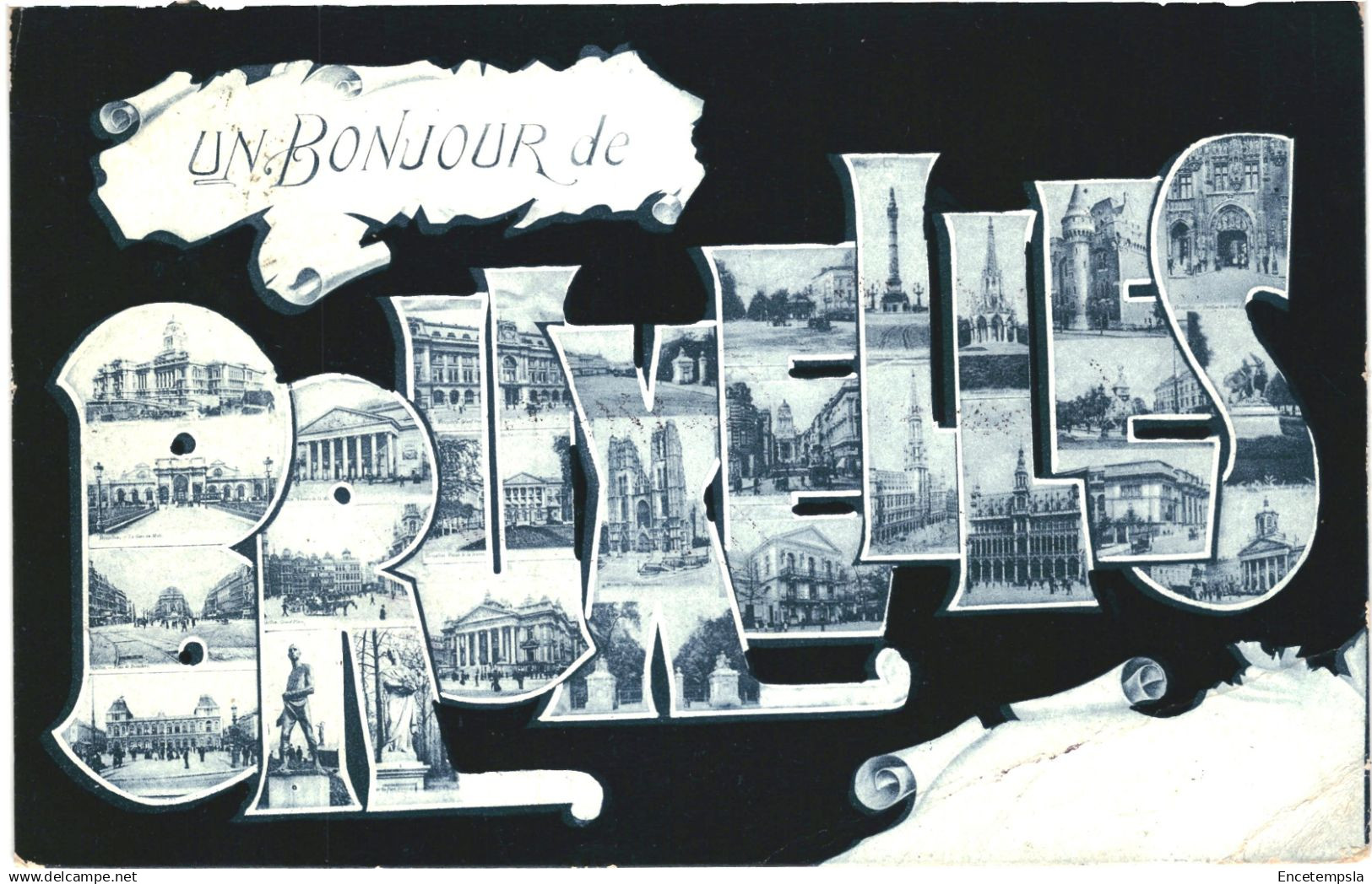 CPA Carte Postale Belgique   Bruxelles Un bonjour de Bruxelles Multi vues 1906 VM93476