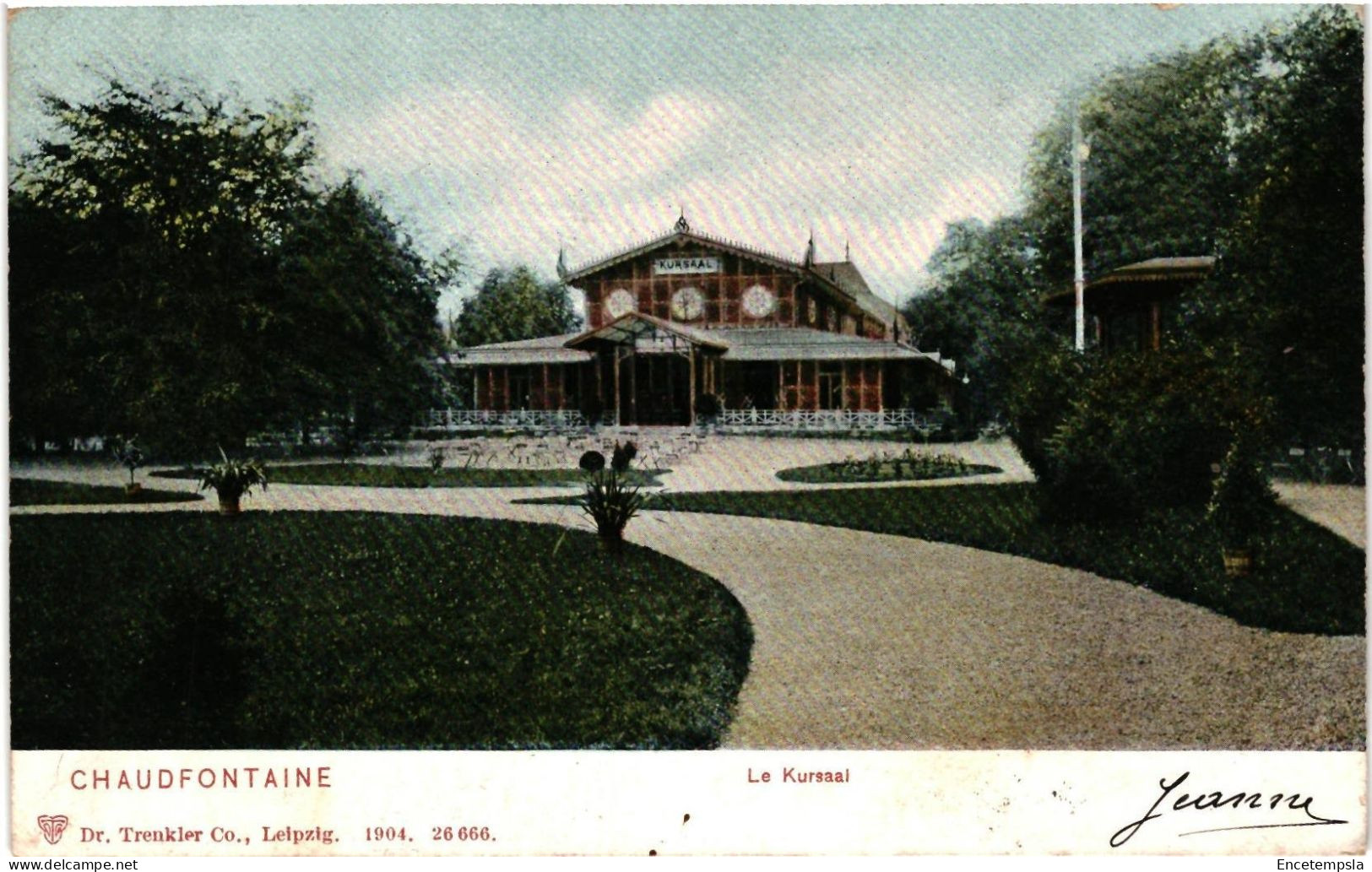 CPA  Carte Postale Belgique  Chaudfontaine Le Kursaal 1908VM106800