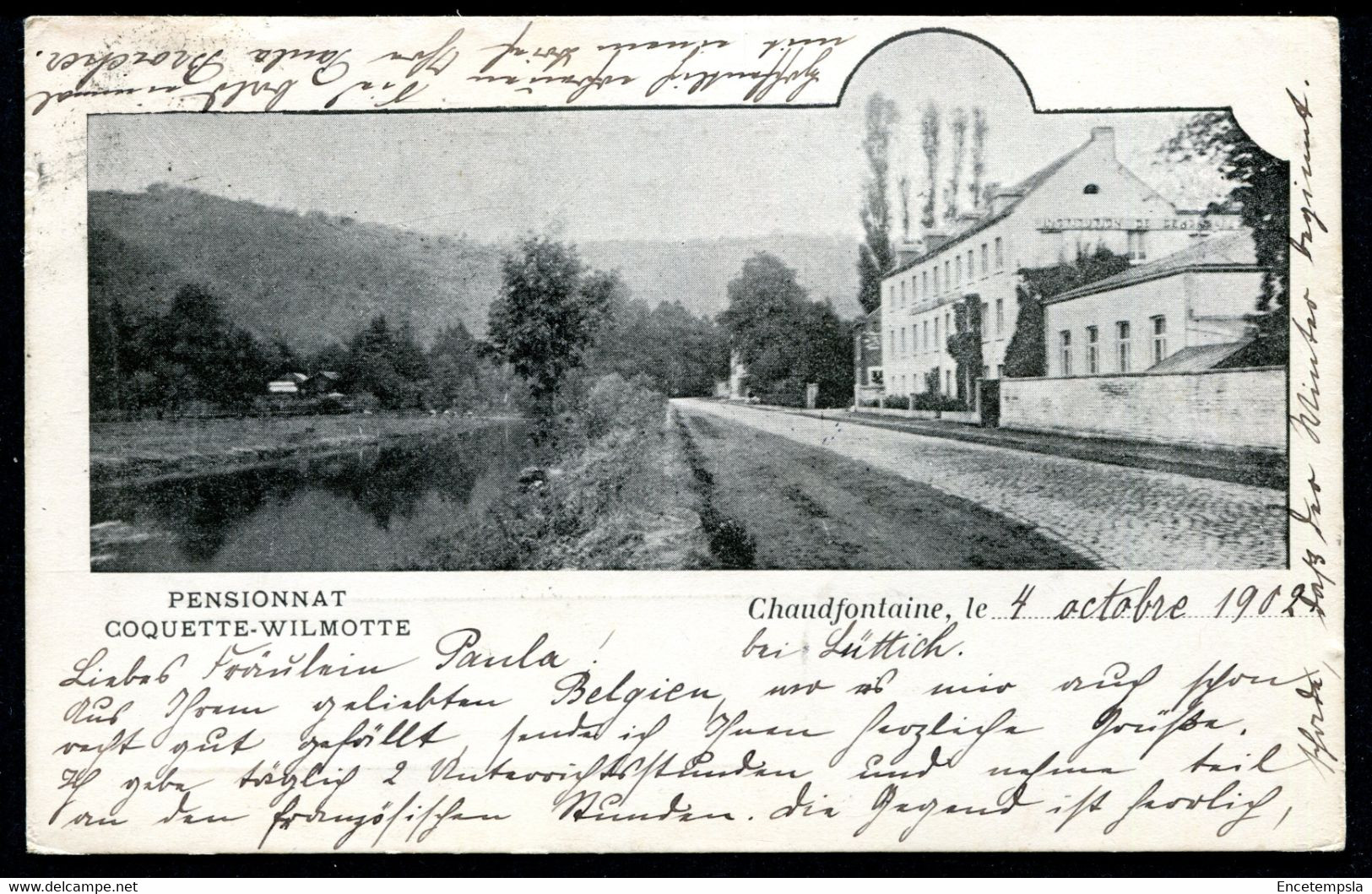 CPA - Carte Postale - Belgique - Chaudfontaine - Pensionnat Coquette Wilmotte - 1902 (CP18709)