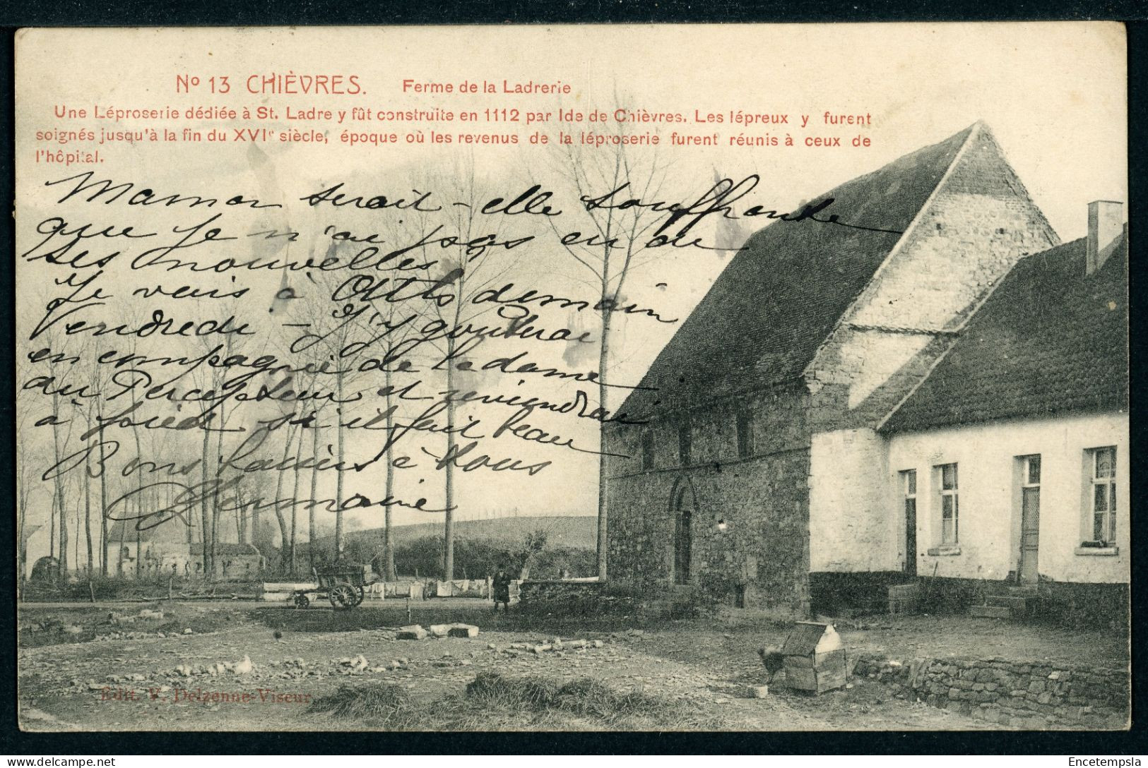 CPA - Carte Postale - Belgique - Chièvres - Ferme de la Ladrerie - 1912 (CP22598OK)