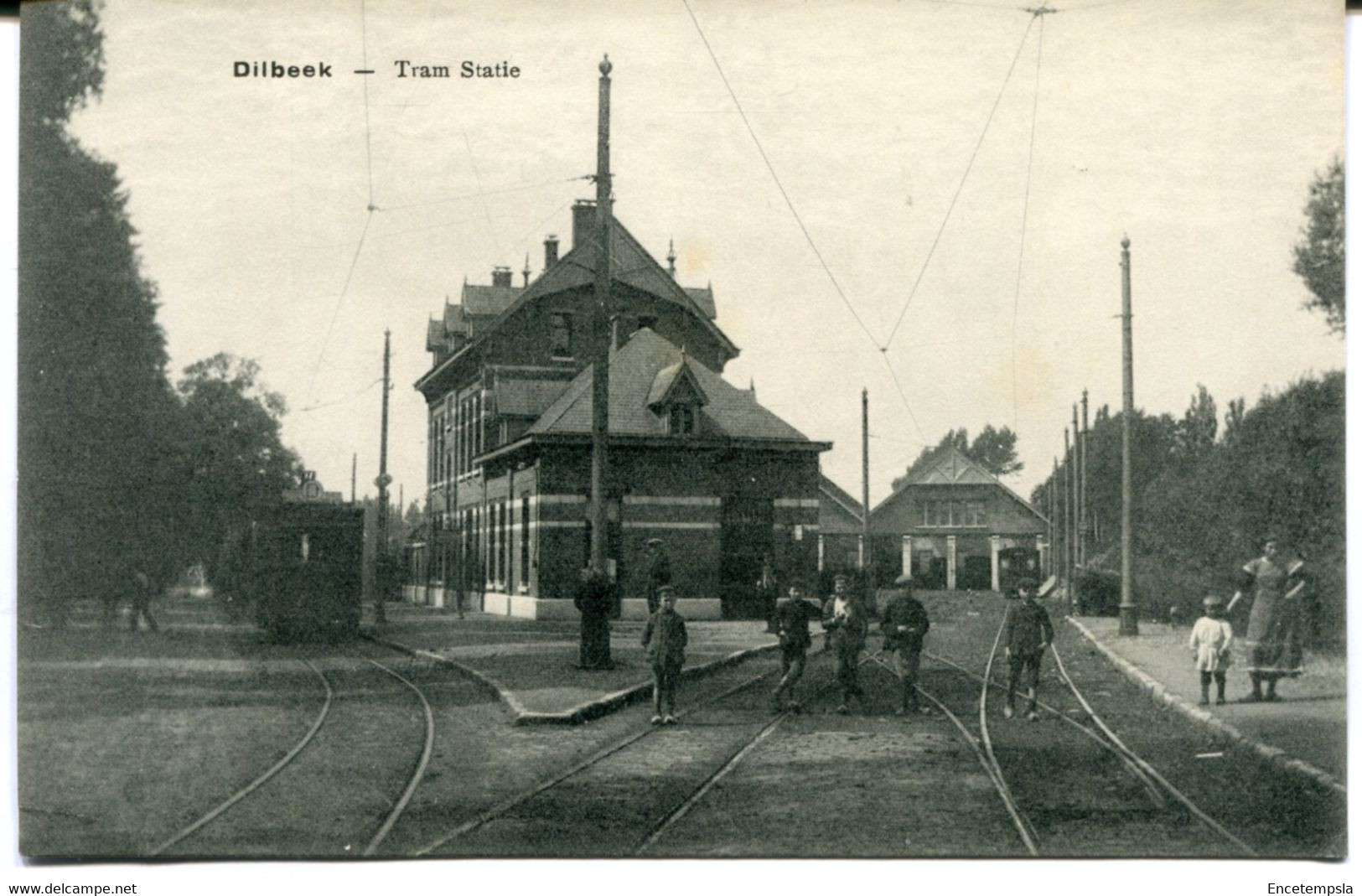 CPA - Carte Postale - Belgique - Dilbeek - Tram Statie (MO17749)