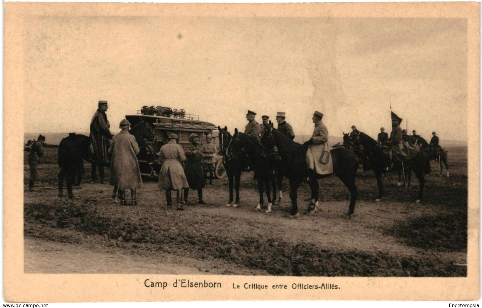 CPA Carte Postale  Belgique  Elsenborn Camp La critique entre Officiers alliés VM94454