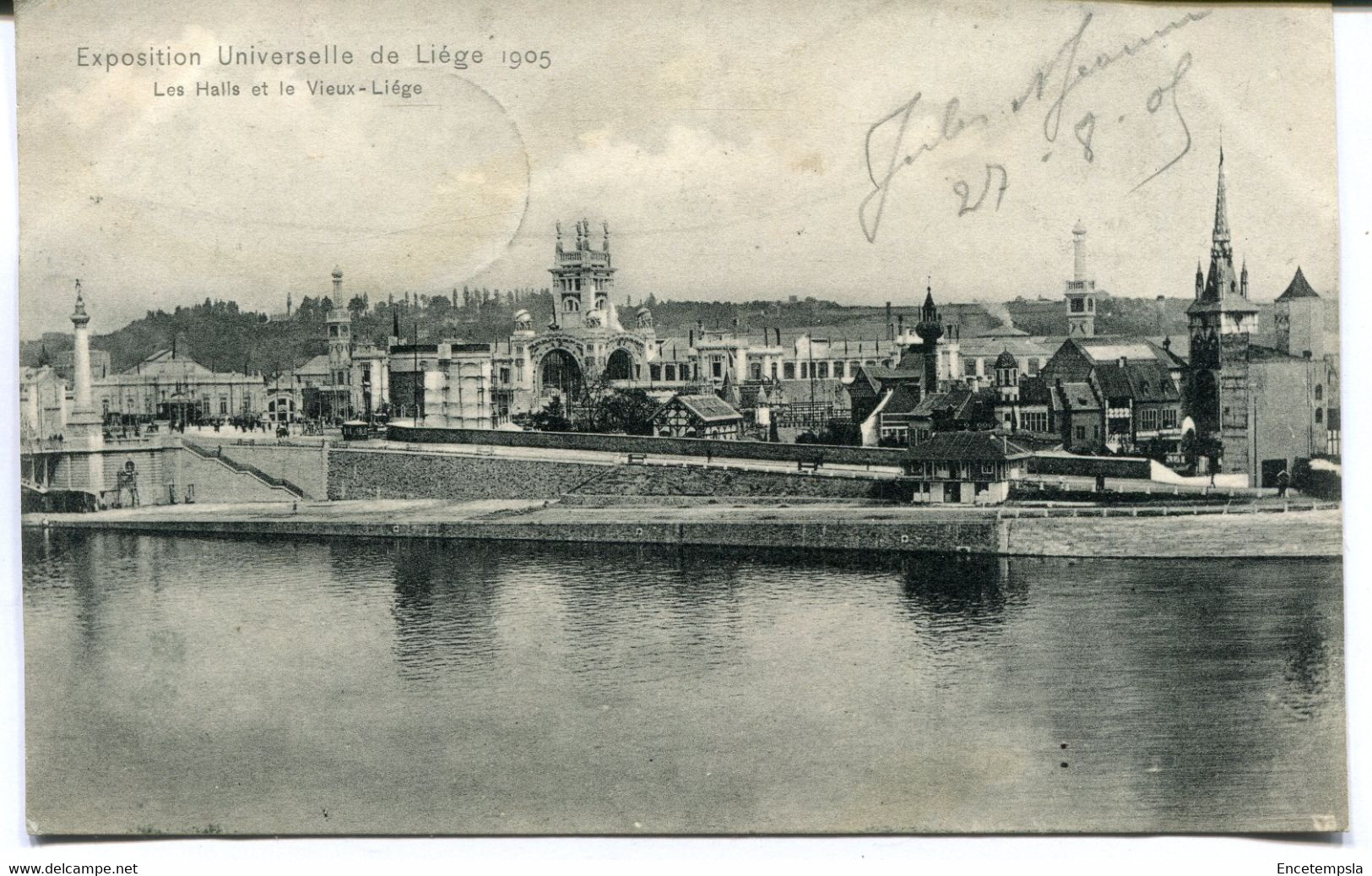 CPA - Carte postale - Belgique - Exposition Universelle de Liège 1905 - Les Halls et le Vieux Liège (AT16619)