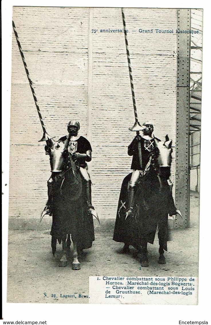 CPA-Carte Postale-Belgique-Fêtes du 75me anniversaire de l’indépendance- Grand tournoi historique  VMD17103