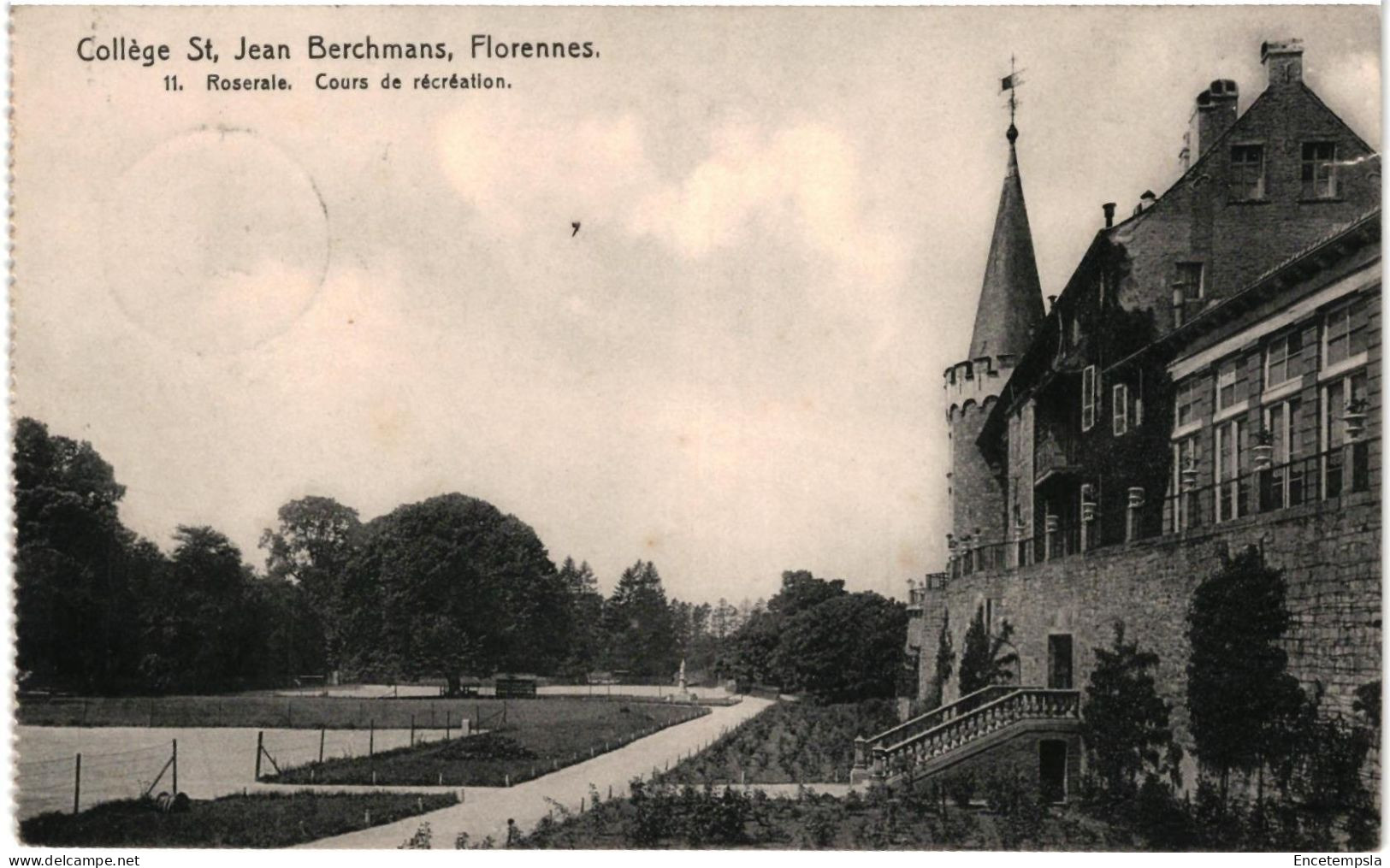 CPA Carte Postale  Belgique  Florennes Collège St Jean Berchmans Roseraie Cours de récréation 1911 VM100520