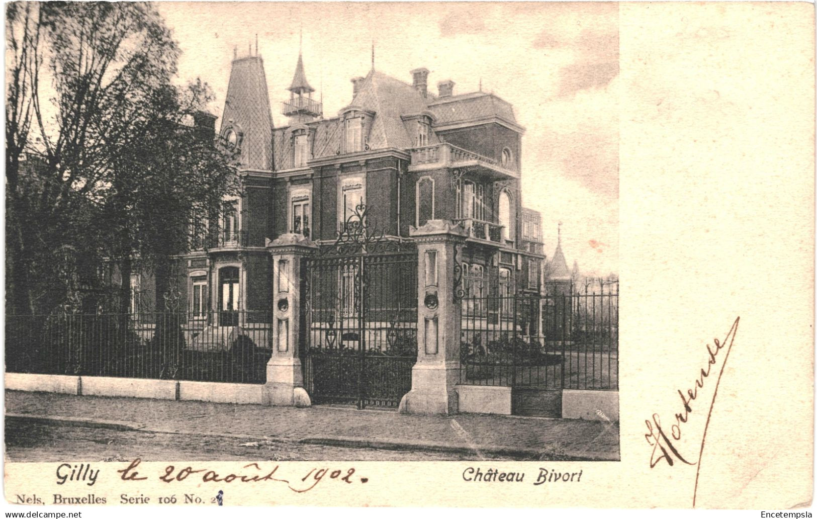 CPA  Carte Postale Belgique  Gilly Château Bivort 1902 VM87289