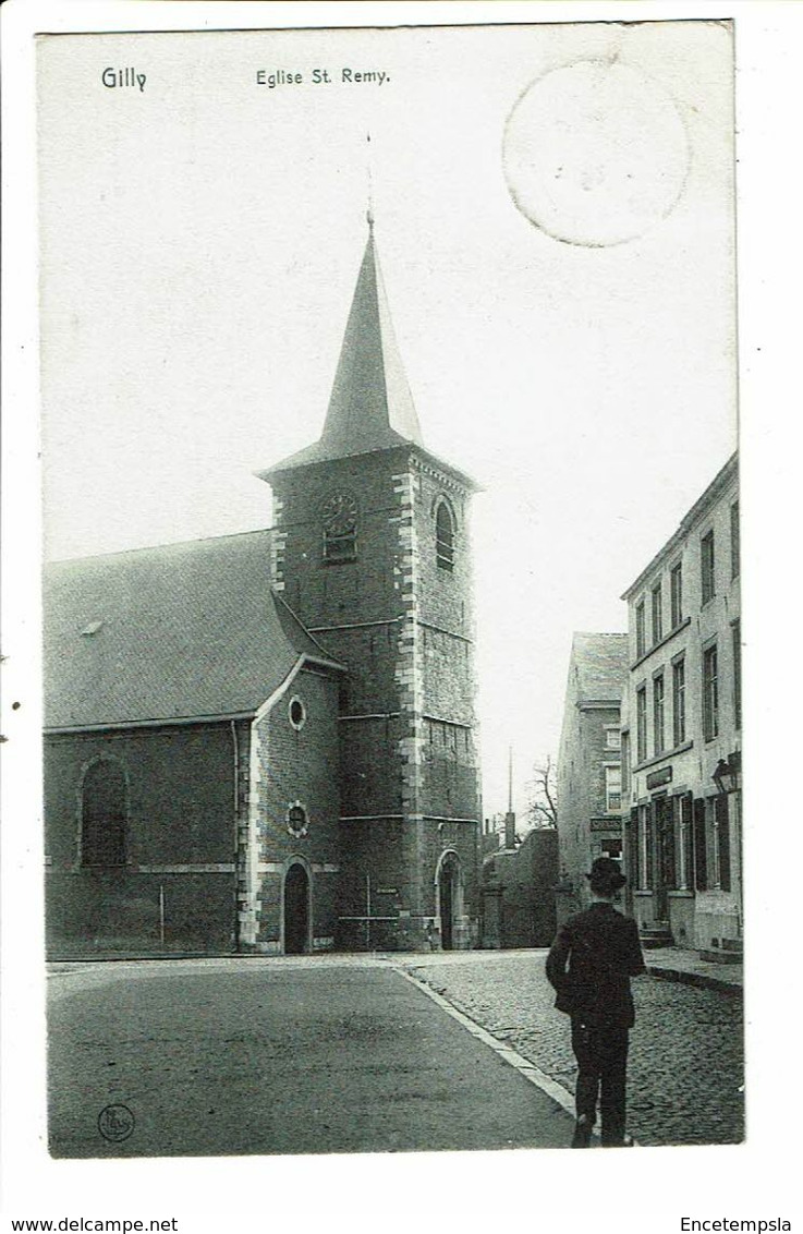 CPA-Carte Postale-Belgique-Gilly Son église  Saint Remy-1906 VM20129
