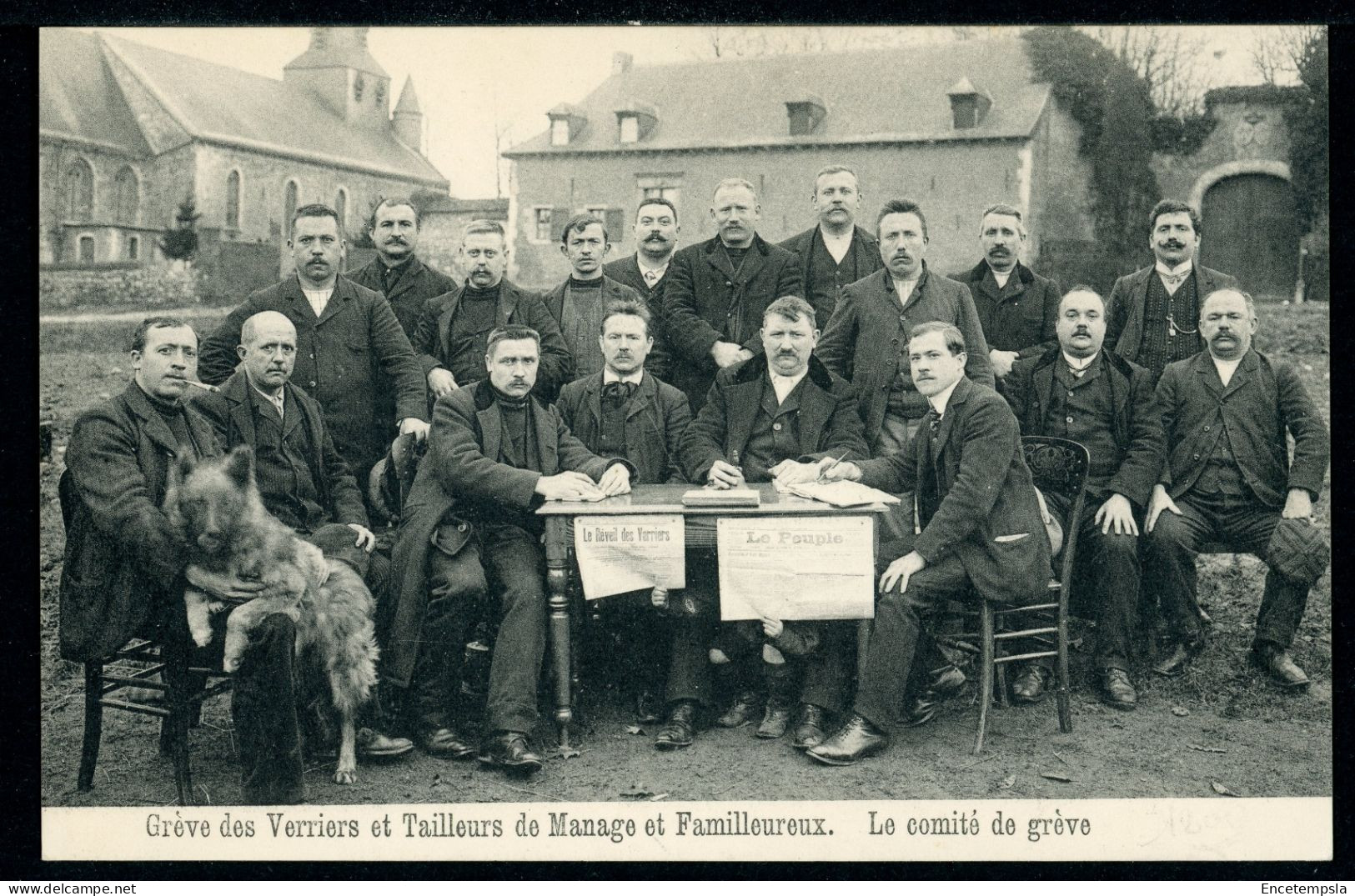 CPA - Carte Postale - Belgique - Grève des Verriers et Tailleurs de Manage et Familleureux (CP23483)