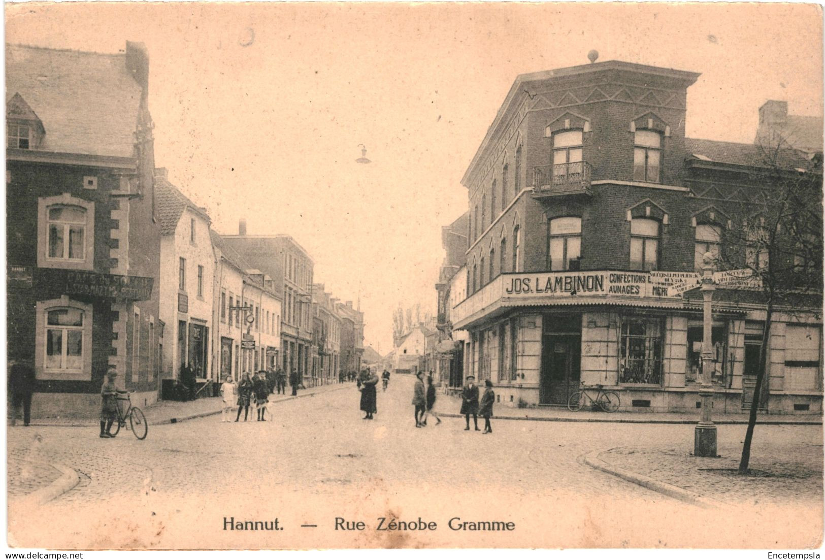 CPA   Carte postale  Belgique Hannut Rue Zénobe Gramme  VM66549ok