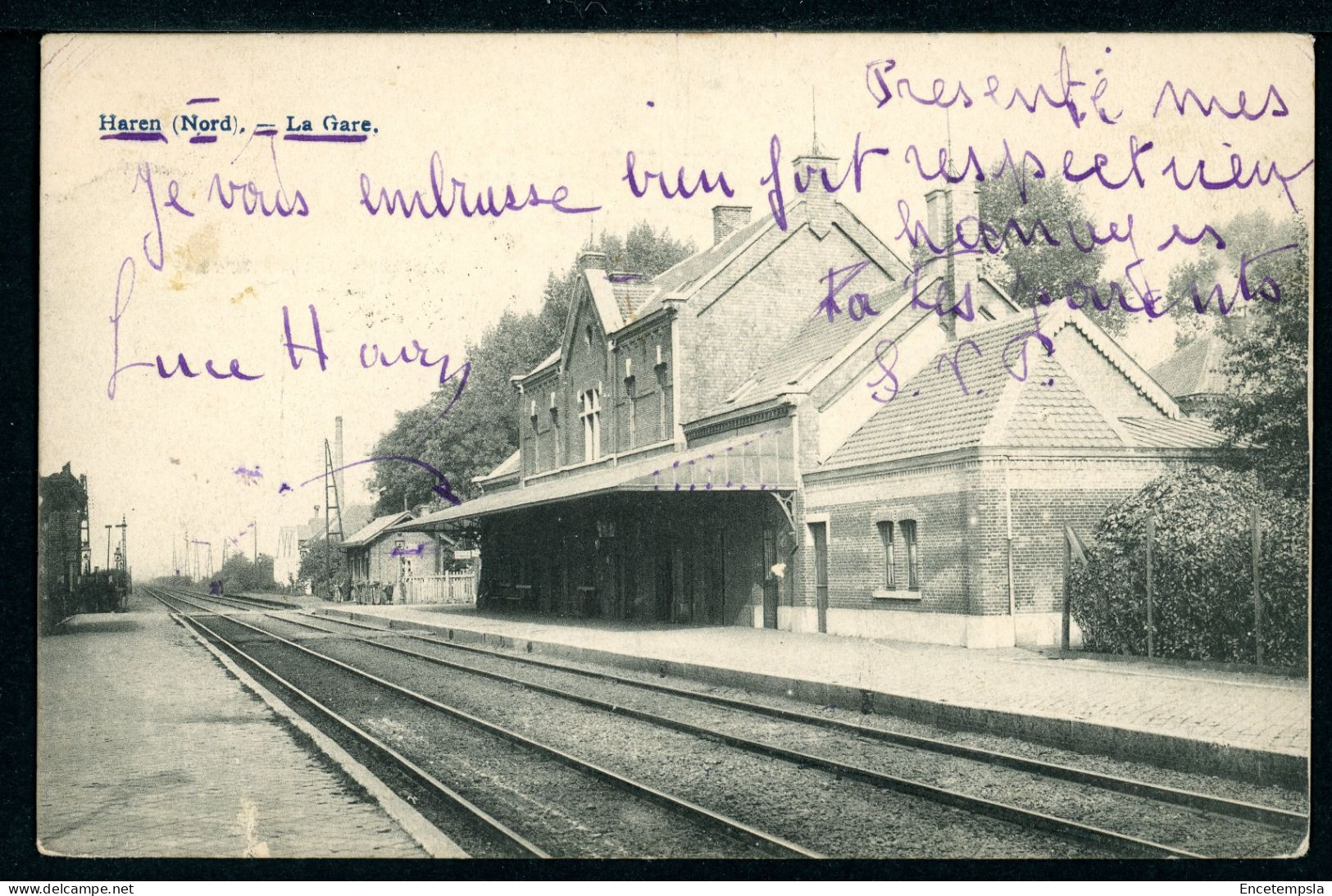 CPA - Carte Postale - Belgique - Haren ( Nord ) - La Gare (CP23779OK)