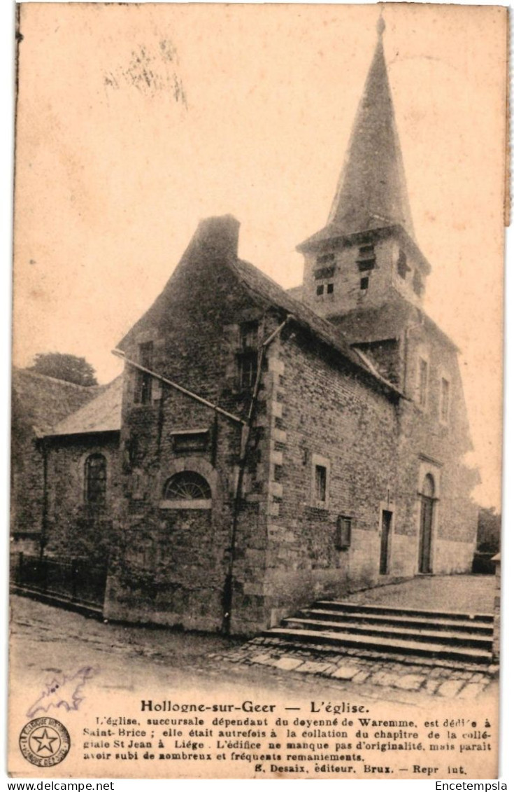 CPA Carte Postale Belgique  Hollogne-sur-Geer  L'église VM100610