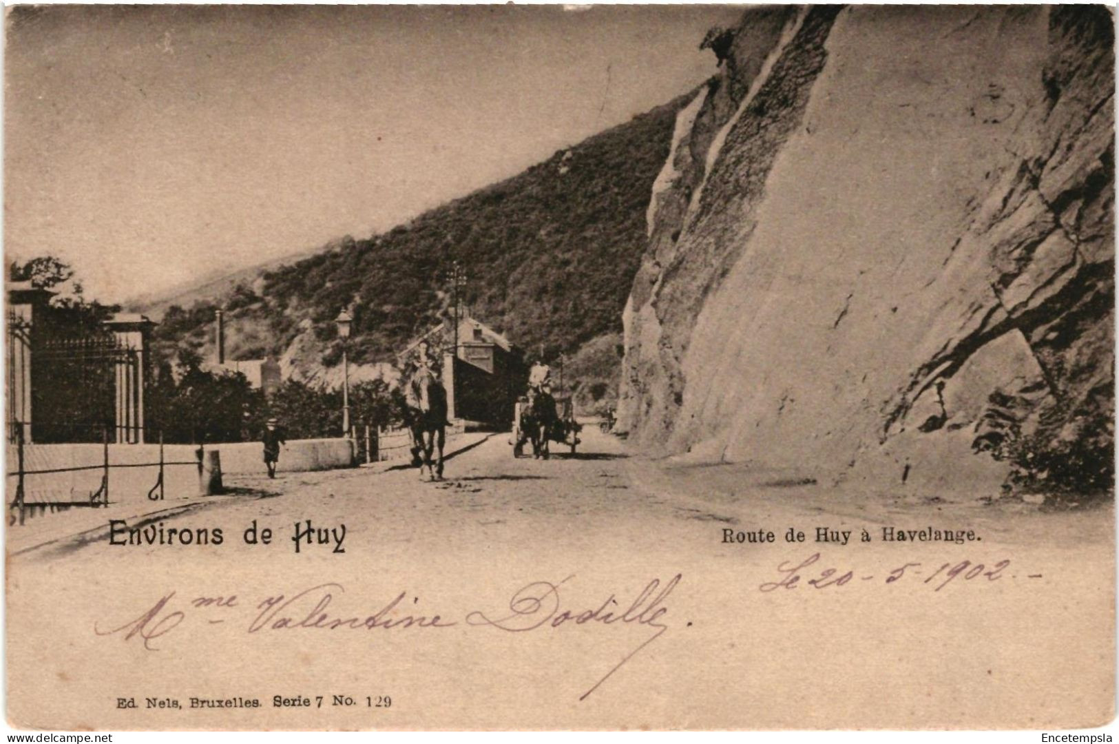 CPA Carte Postale Belgique Huy environs Route de Huy à Havelange  1902 VM96594