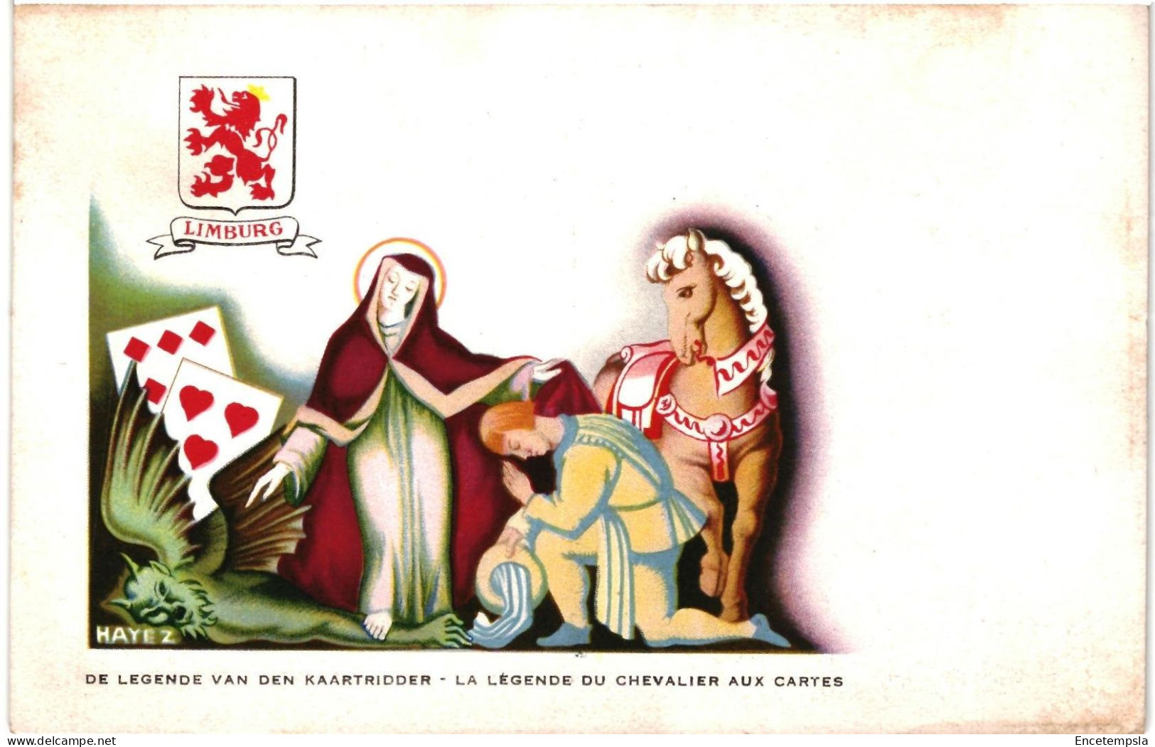 CPA Carte Postale Belgique  La Belgique Folklorique  Limbourg La légende du chevalier aux cartes   VM103150