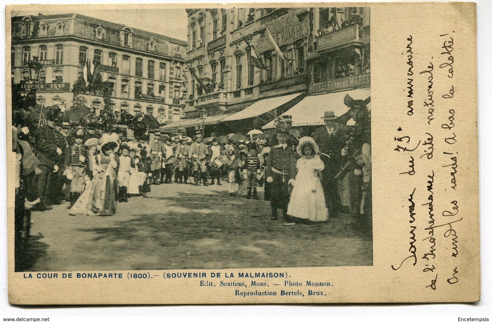 CPA - Carte Postale - Belgique - La Cour Bonaparte - Souvenir de la Malmaison - 1911 (I12616)
