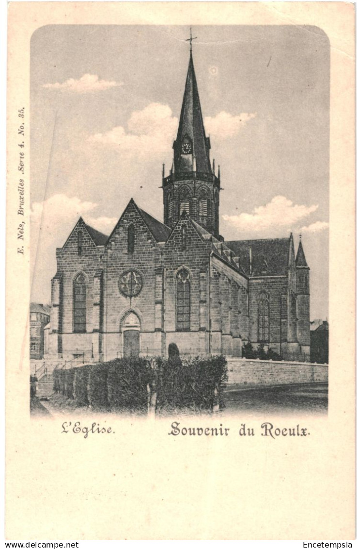 CPA Carte Postale Belgique Le Roeulx  Souvenir du Roeulx L'Eglise début 1900  VM92296