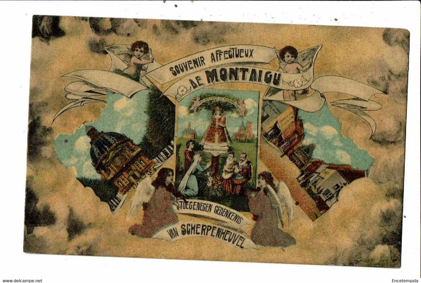 CPA-Carte Postale-Belgique- Montaigu Souvenir affectueux de Montaigu -1920 VM21834dg