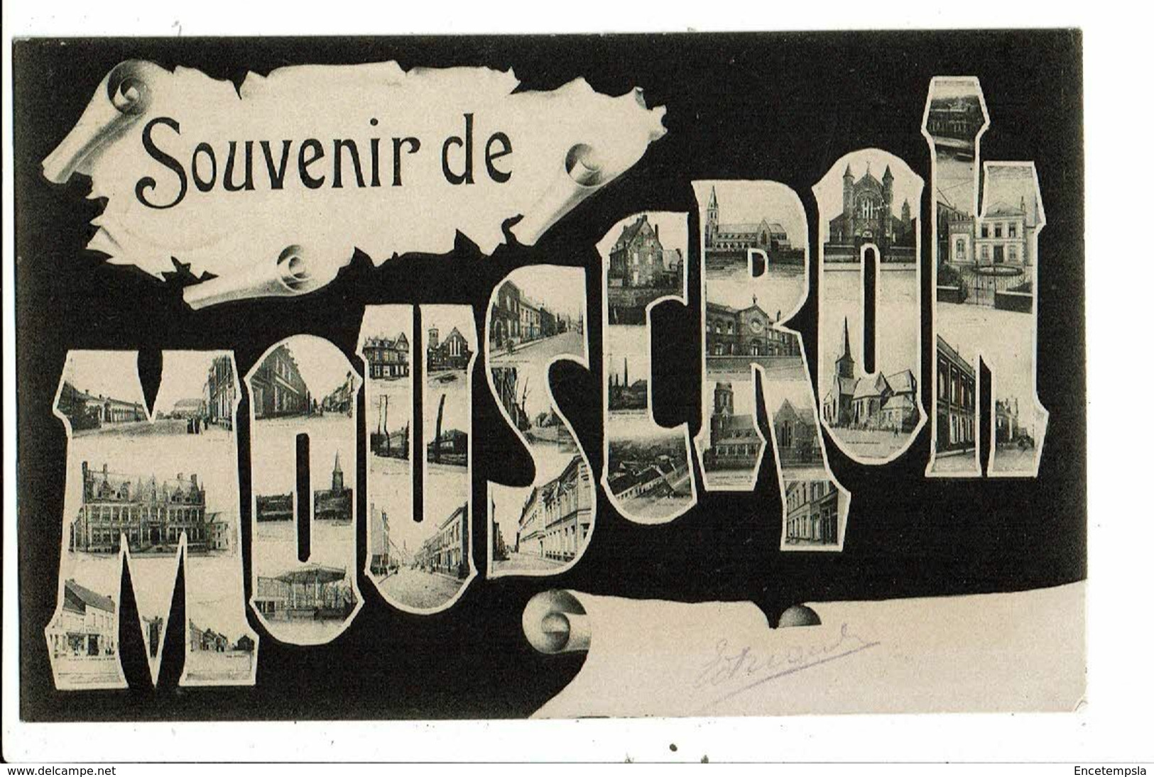 CPA-Carte Postale-Belgique-Mouscron-Souvenir de Mouscron multi vues 1906-VM20406