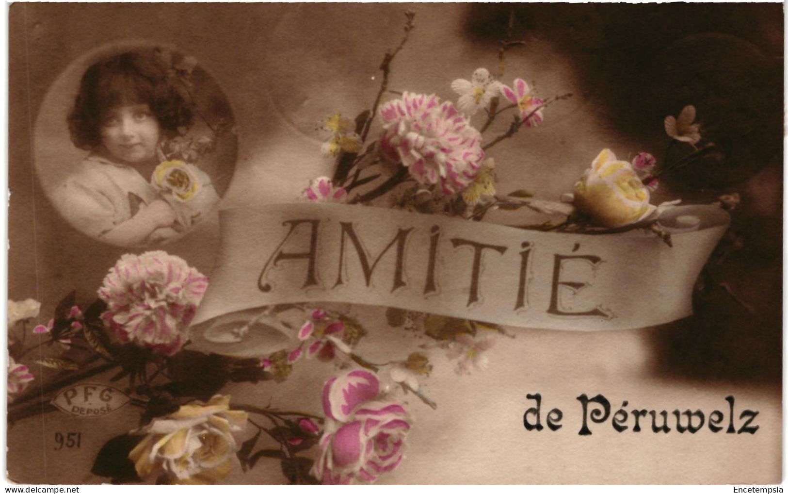 CPA Carte Postale  Belgique  Peruwelz Amitié de Péruwelz 1919 VM100477ok