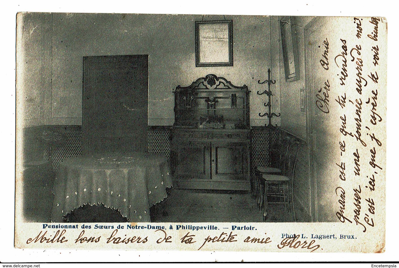 CPA - Carte Postale - Belgique  Philippeville- Pensionnat des sœurs Parloir en 1904--VM5353
