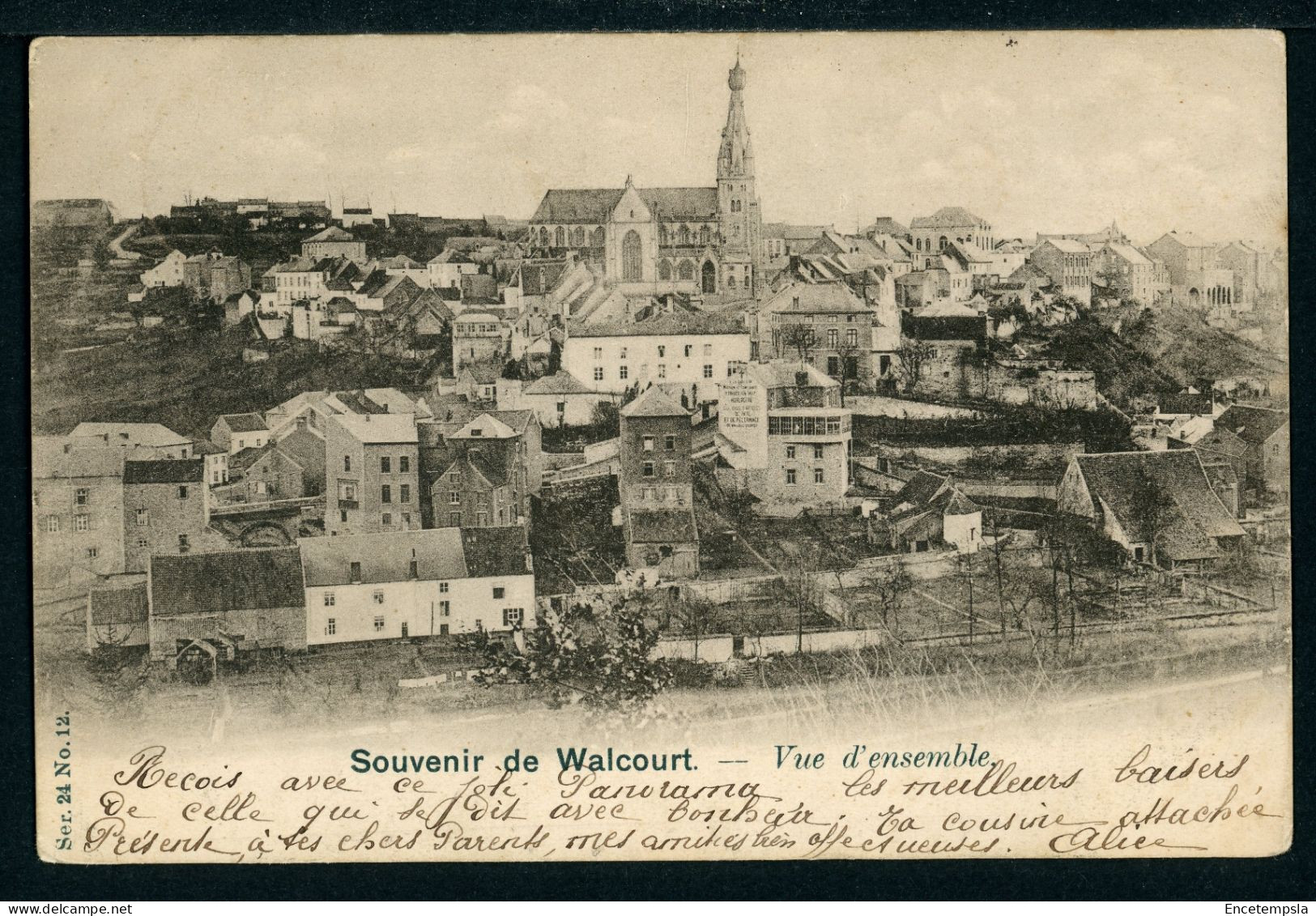 CPA - Carte Postale - Belgique - Souvenir de Walcourt - Vue d'Ensemble - 1902 (CP22609OK)