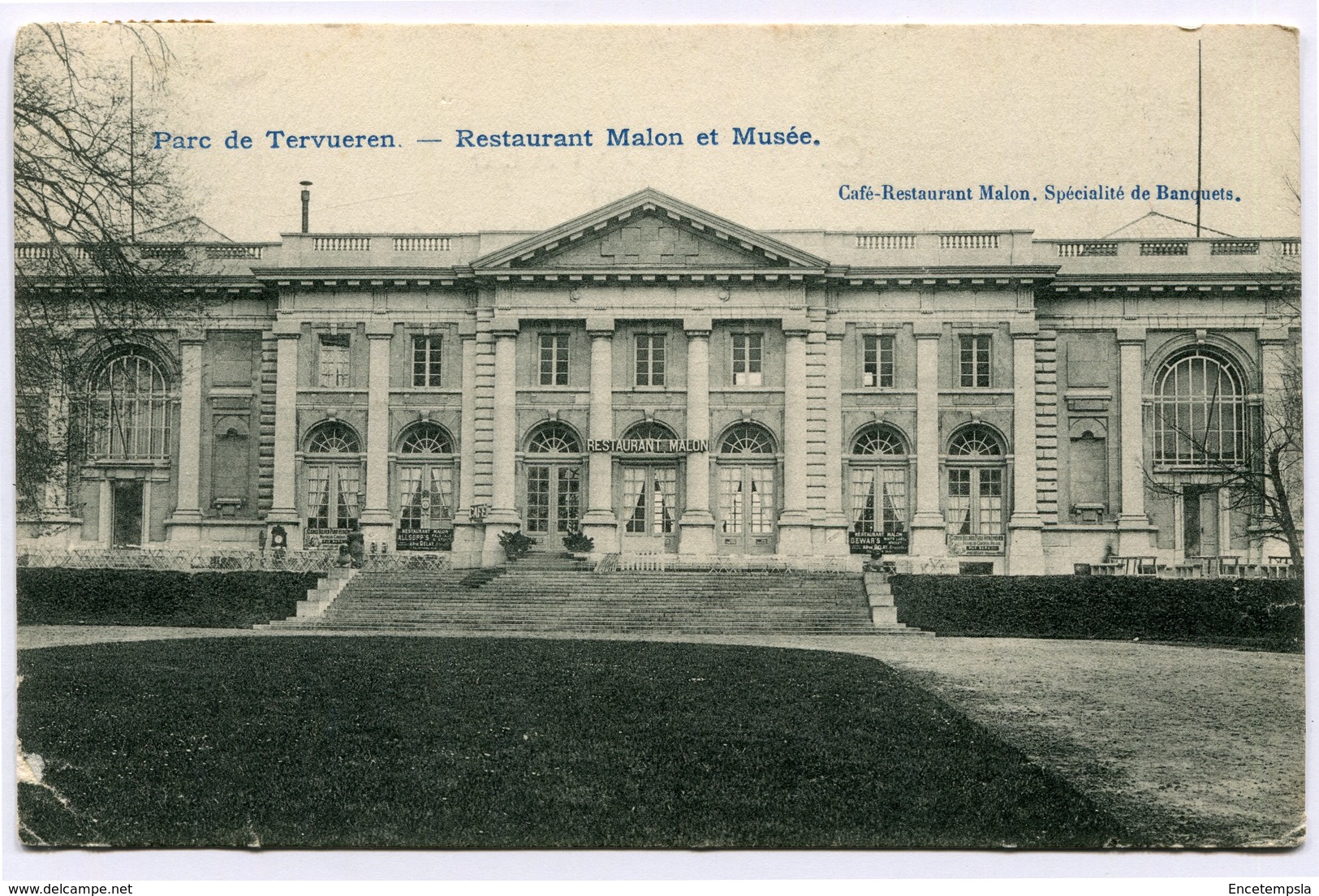 CPA - Carte postale - Belgique - Tervuren - Parc de Tervuren - Restaurant Malon et musée - 1906 (CP2453)