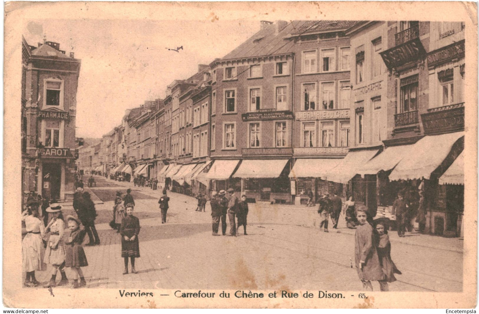 CPA  Carte postale   Belgique Verviers Carrefour du Chêne et rue de Dison 1924 VM70373ok