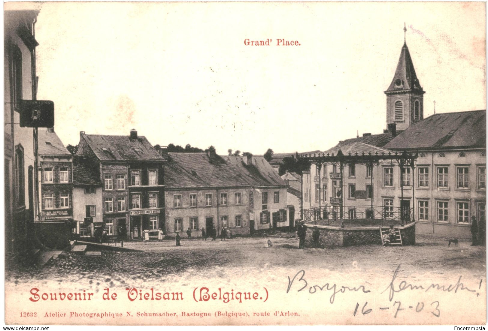 CPA Carte Postale Belgique  Vielsalm Grand Place 1903  VM75325ok