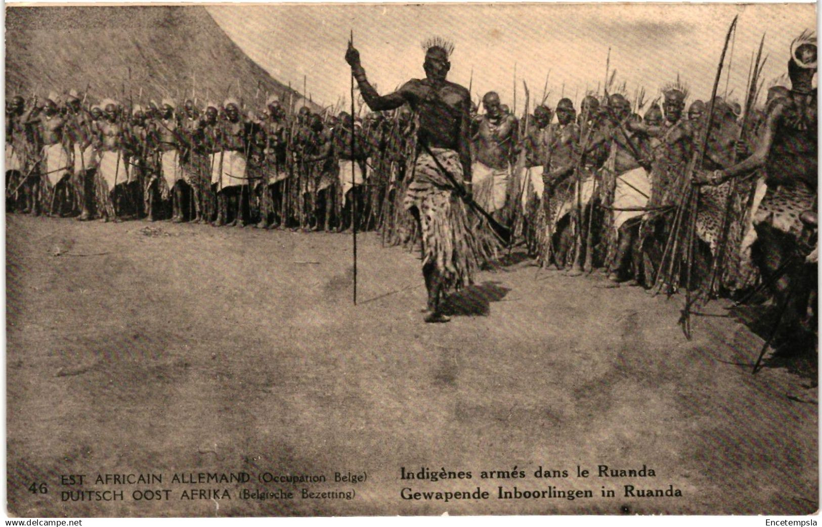 CPA Carte Postale Est Africain allemand Rwanda Indigènes armés   VM94992ok